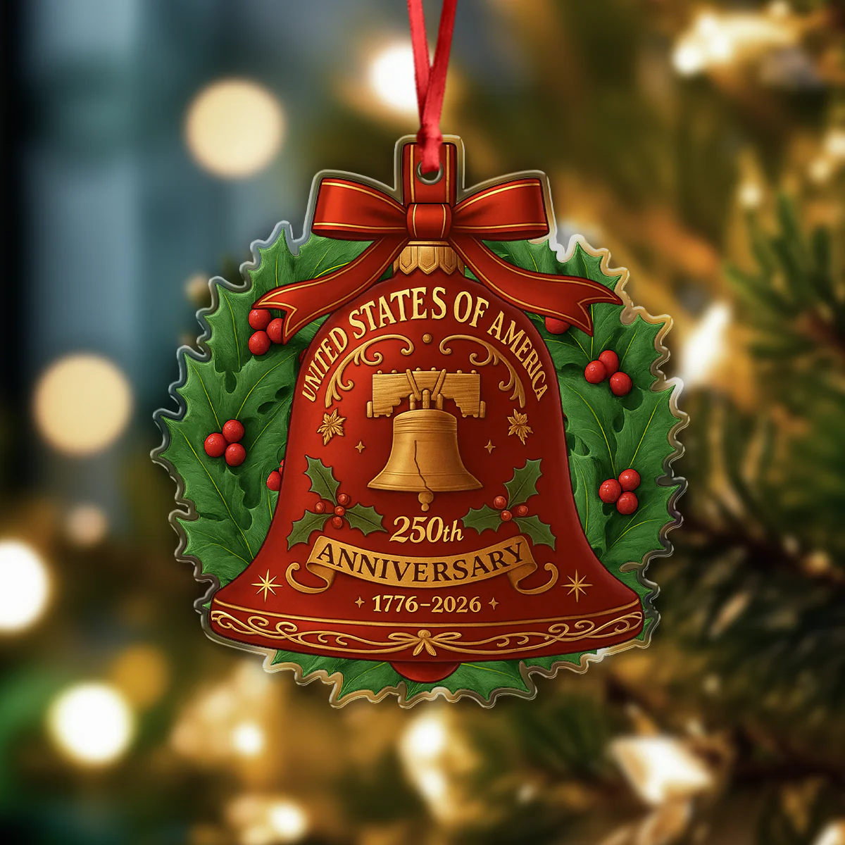 250 Years Anniversary United States of America Acrylic Ornament HA75 897804 - Image 5