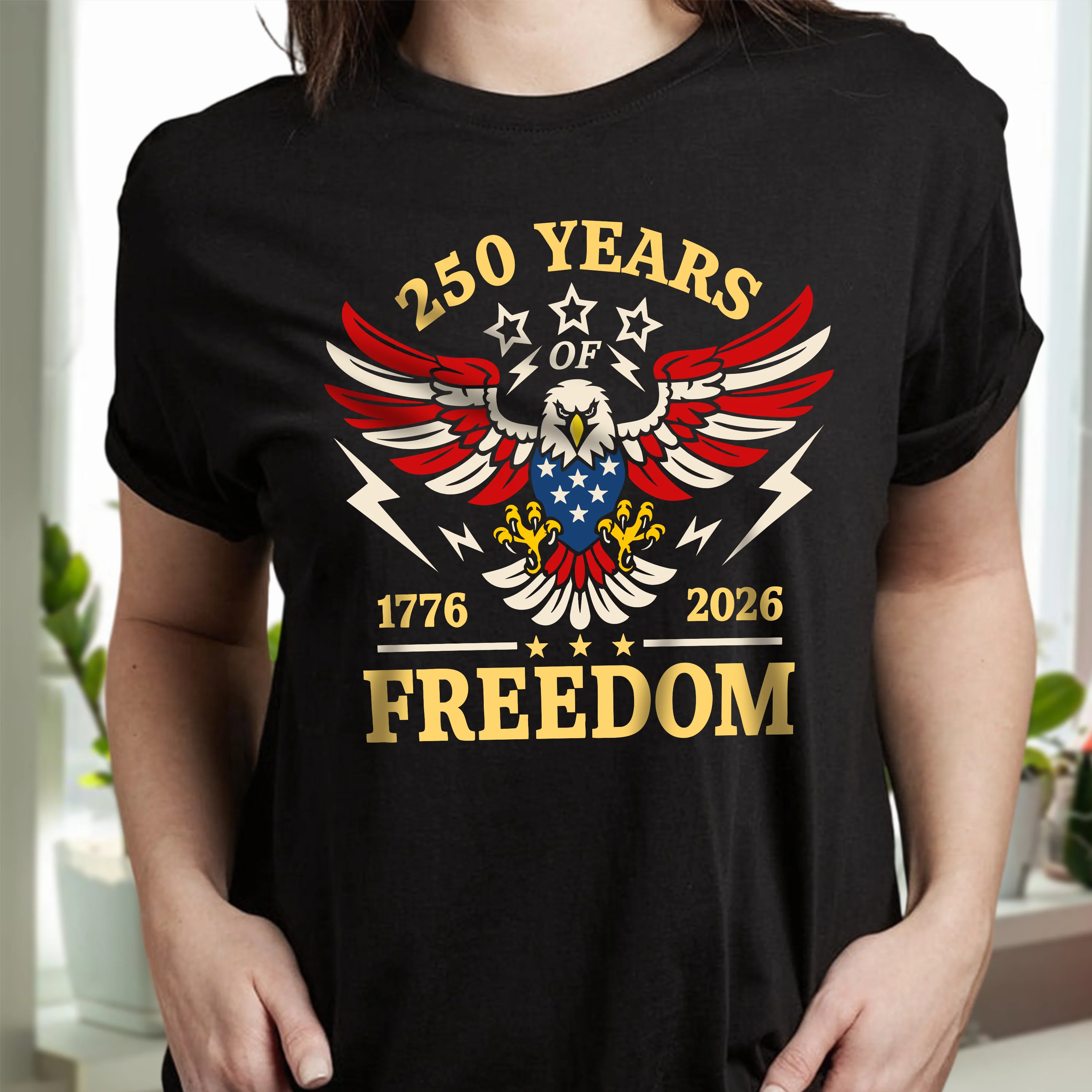 250 Years Of Freedom 1776 - 2026 USA 250th Anniversary Dark Shirt HA75 898054 - Image 6