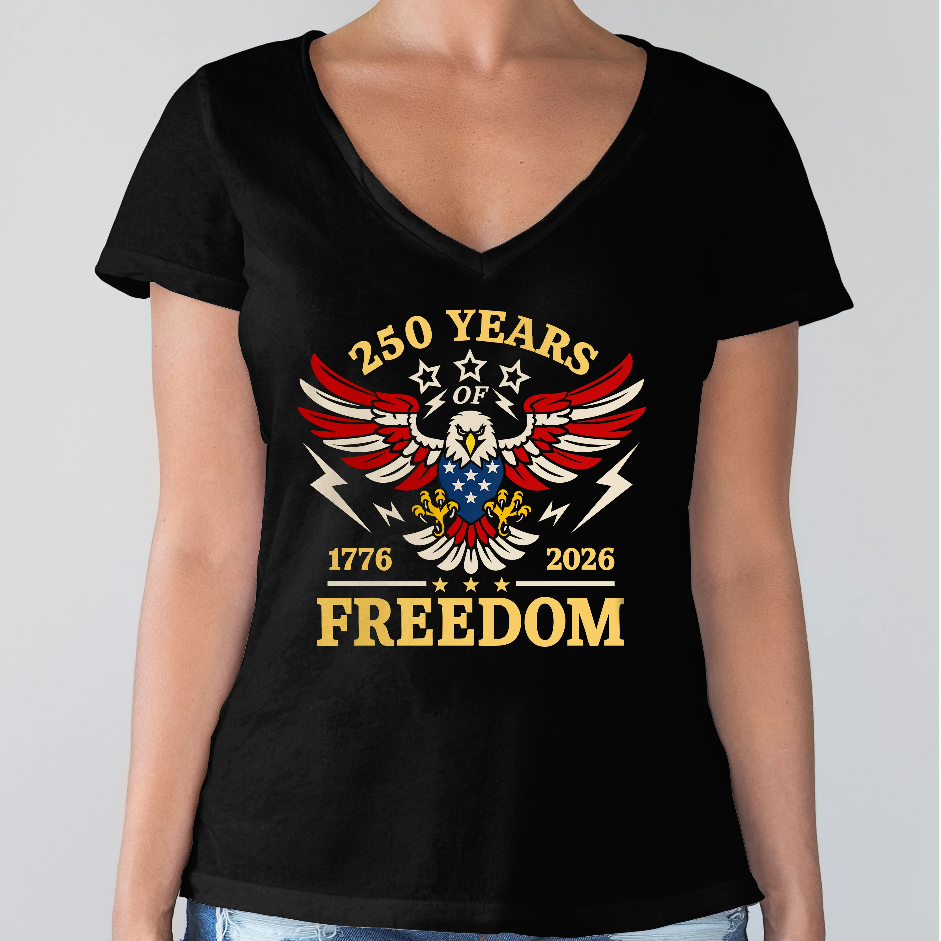 250 Years Of Freedom 1776 - 2026 USA 250th Anniversary Dark Shirt HA75 898054 - Image 8