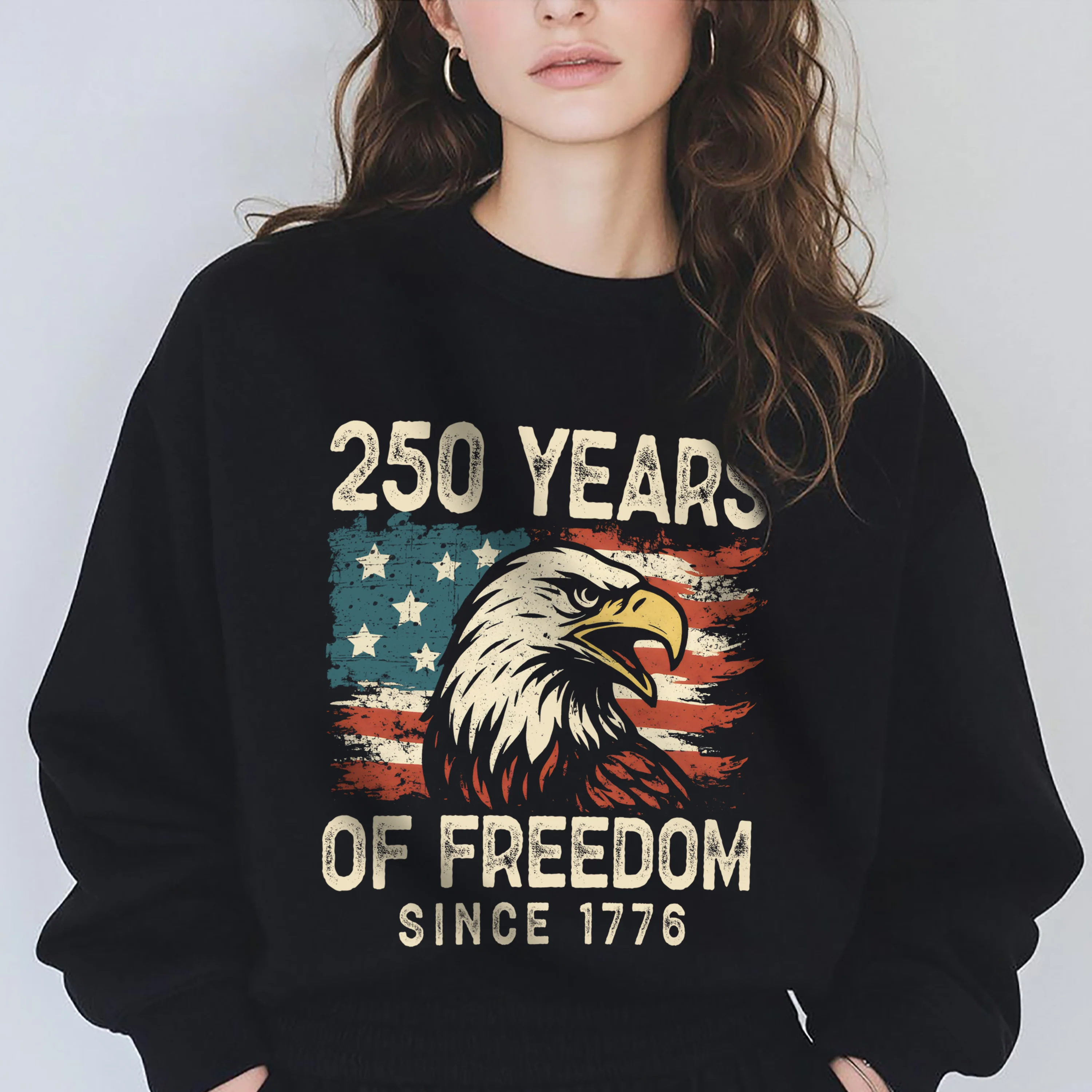 250 Years Of Freedom Since 1776 USA Bald Eagle America Flag Dark Shirt HA75 897366 - Image 22