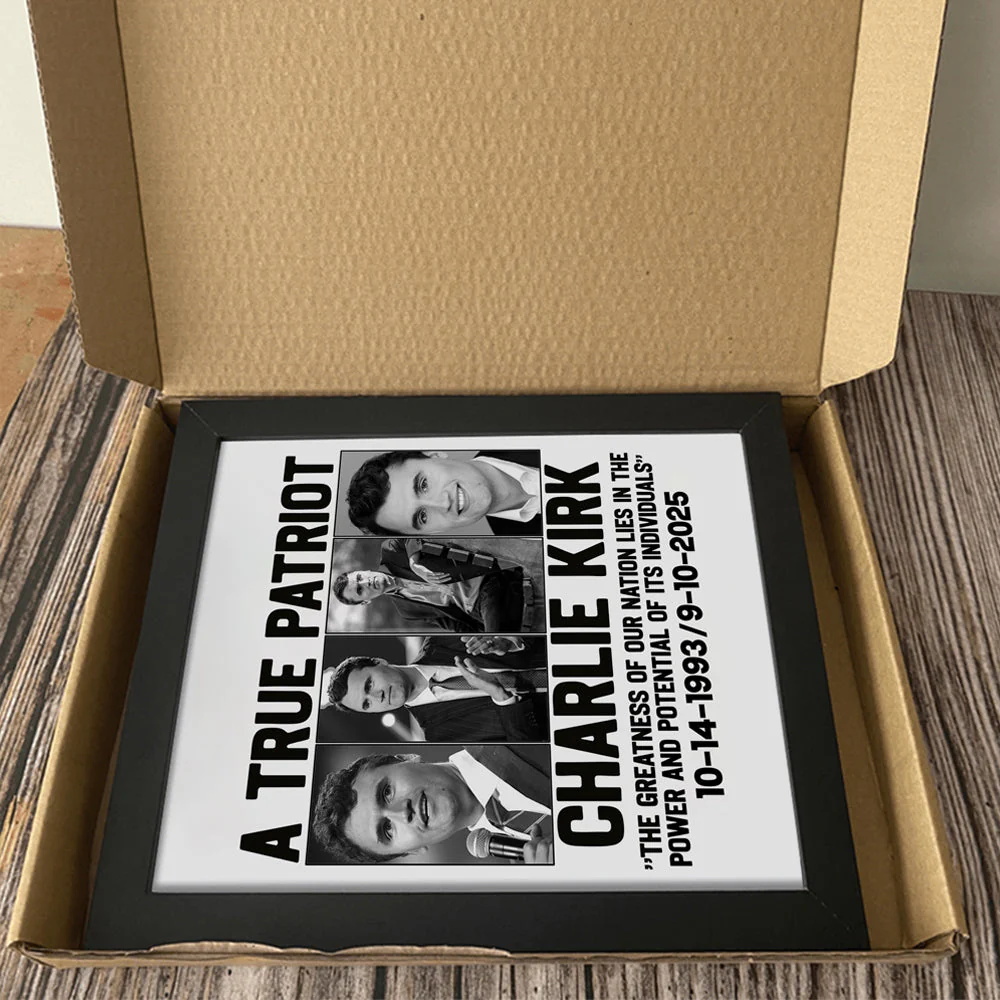 A True Patriot Charlie Kirk - Prayers Up for Charlie Picture Frame HA75 64492 - Image 7