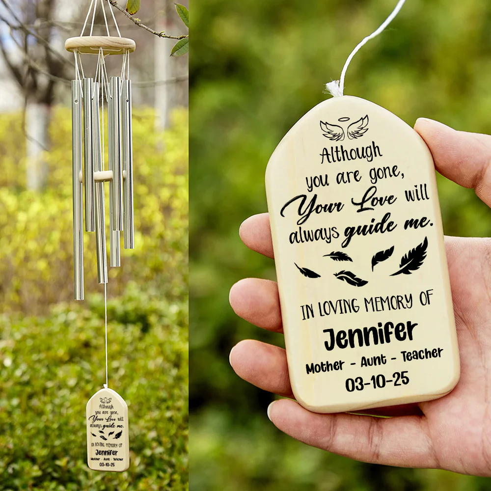 Although You Are Gone, Your Love Will Always Guide Me Memorial Wind Chimes HA75 891968 - Image 6