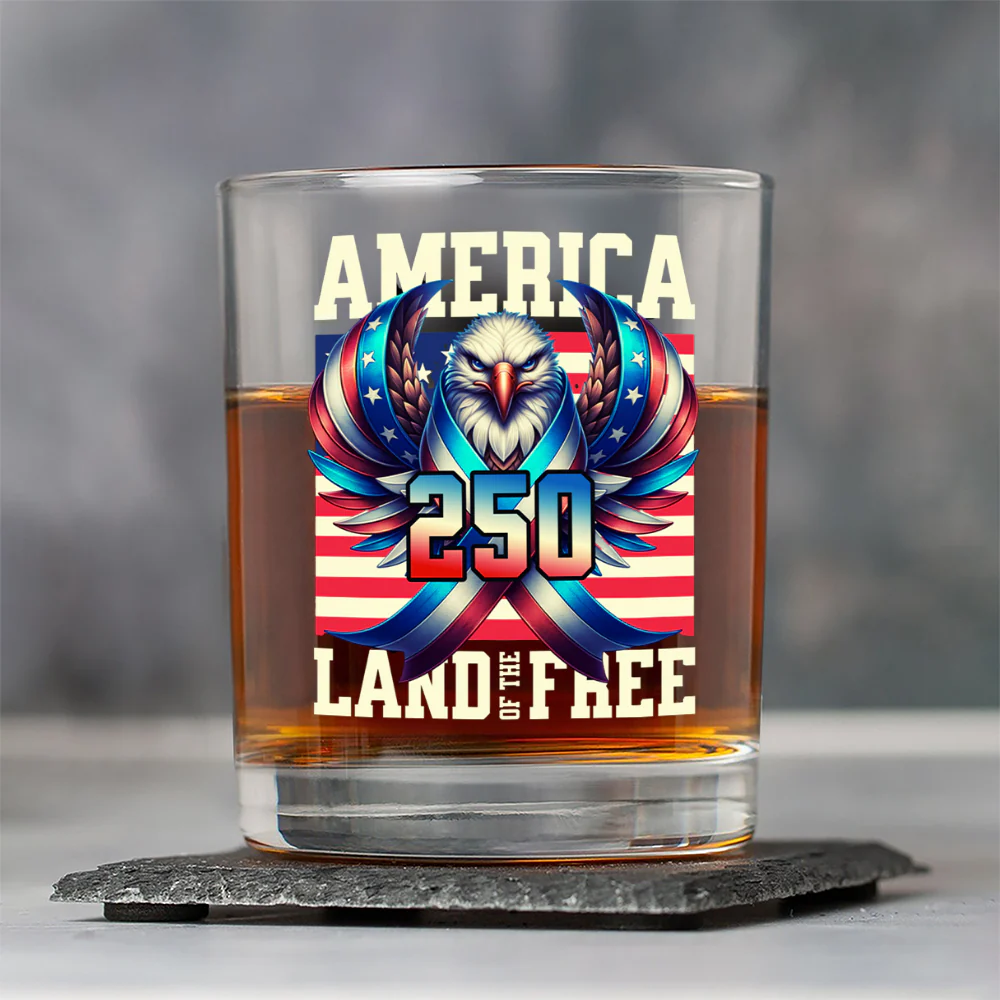 America USA Freedom Liberty Whiskey Glass HA75 897290 - Image 6
