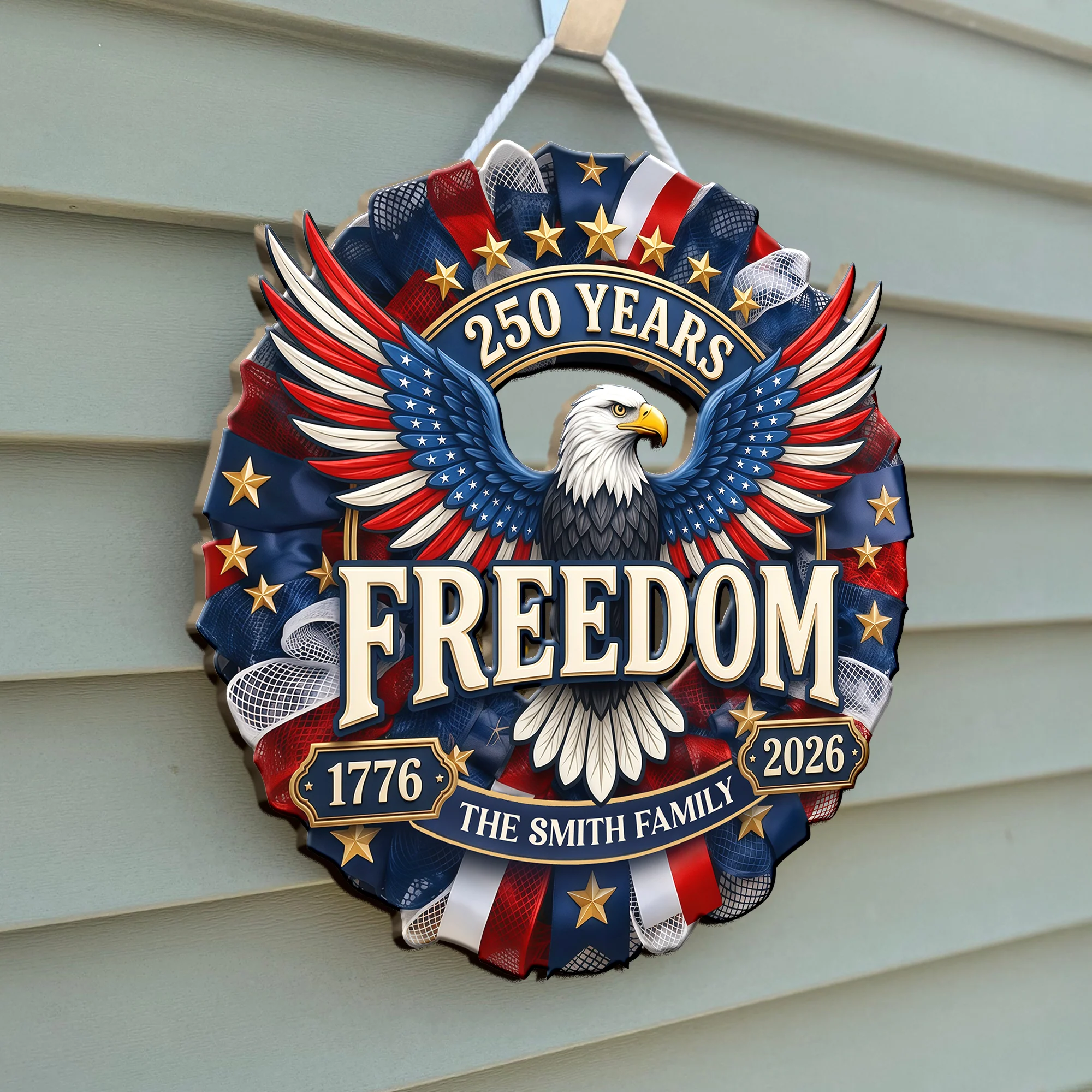 250 Years of Freedom 1776–2026 America Anniversary Door Sign HA75 920762 - Image 5