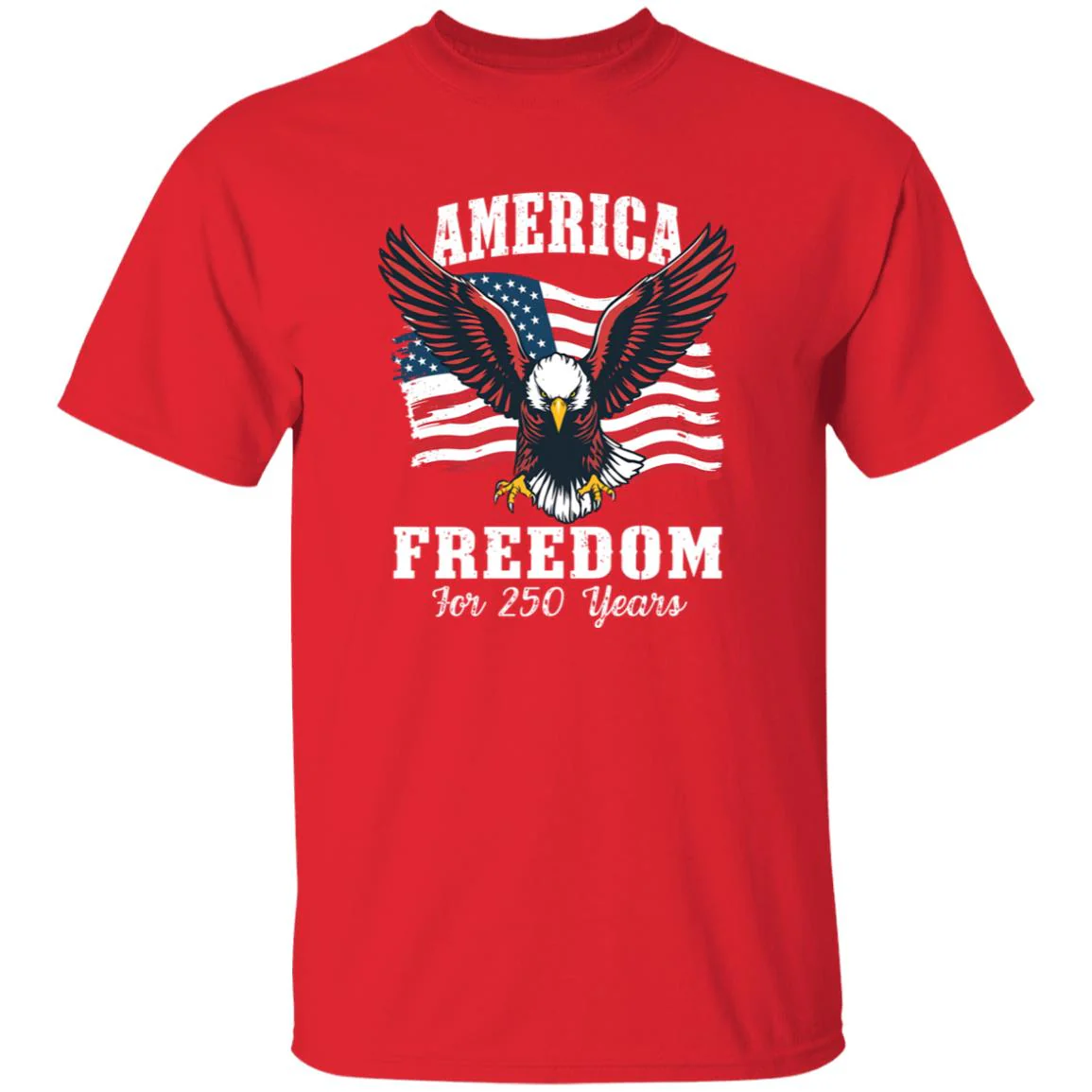 250 Years of Freedom America Patriotic Eagle Flag Dark Shirt HA75 897136 - Image 12