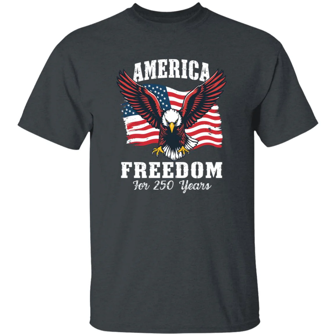 250 Years of Freedom America Patriotic Eagle Flag Dark Shirt HA75 897136 - Image 15