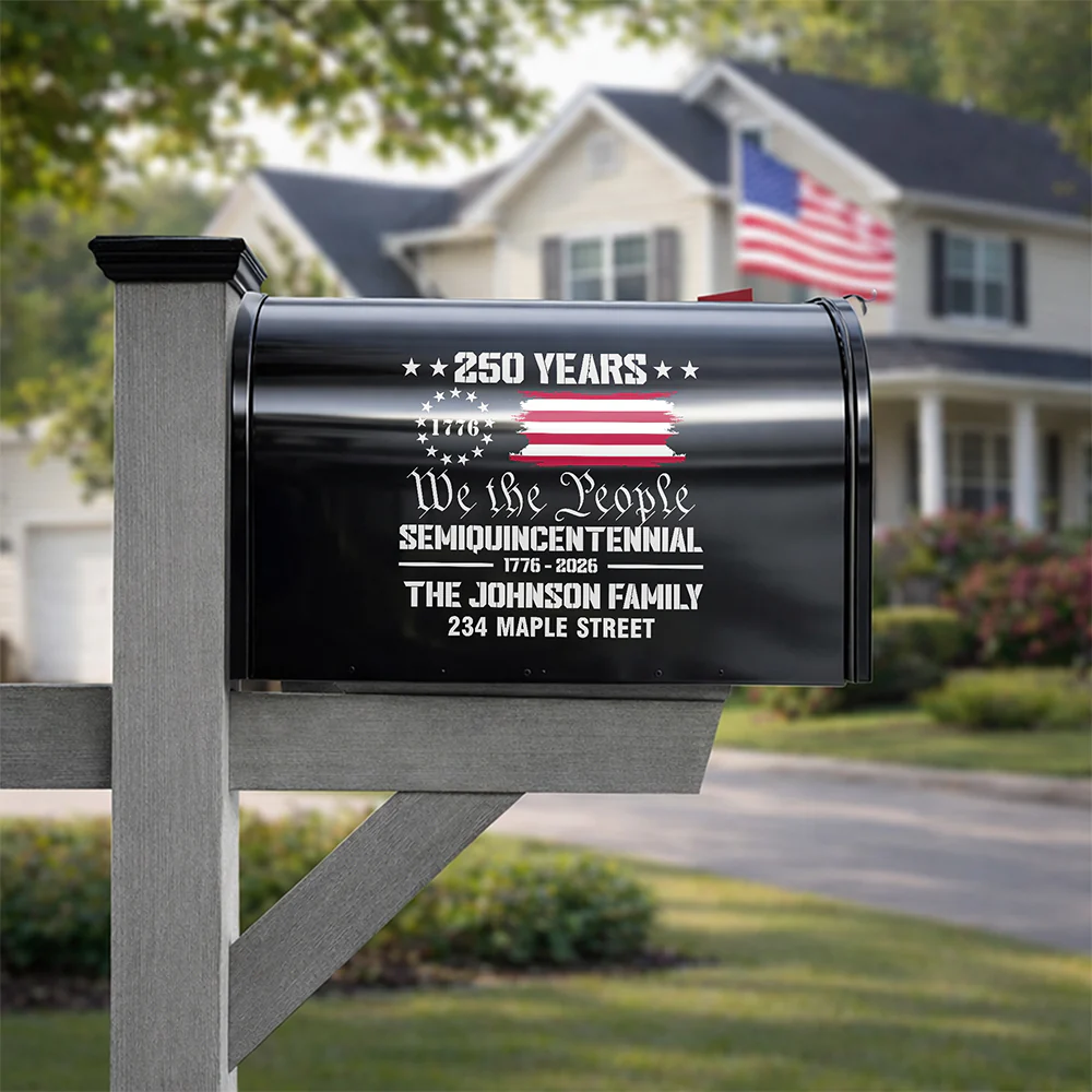 America 250th Anniversary We The People Personalized Mailbox Decal HA75 898994 - Image 5