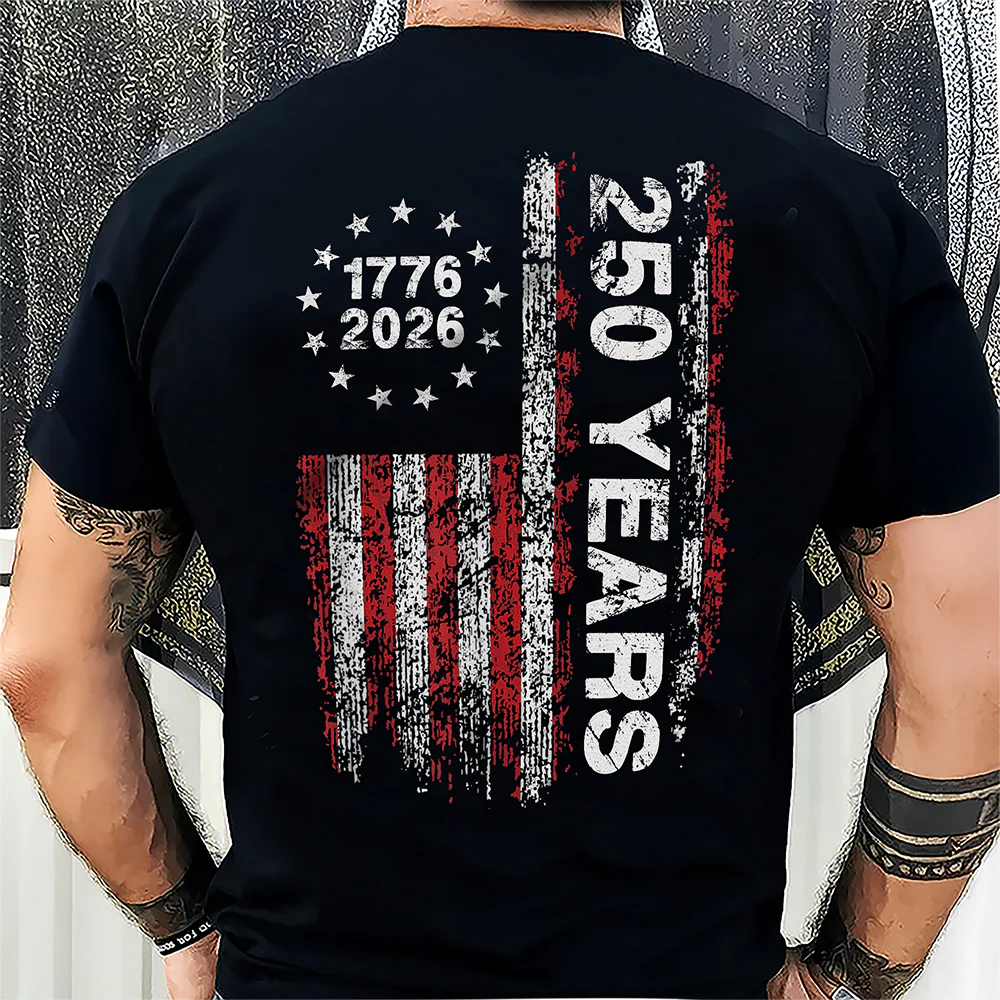 America 250th Birthday US Flag 250 Years We The People Back Side Dark Shirt HA75 897382 - Image 6