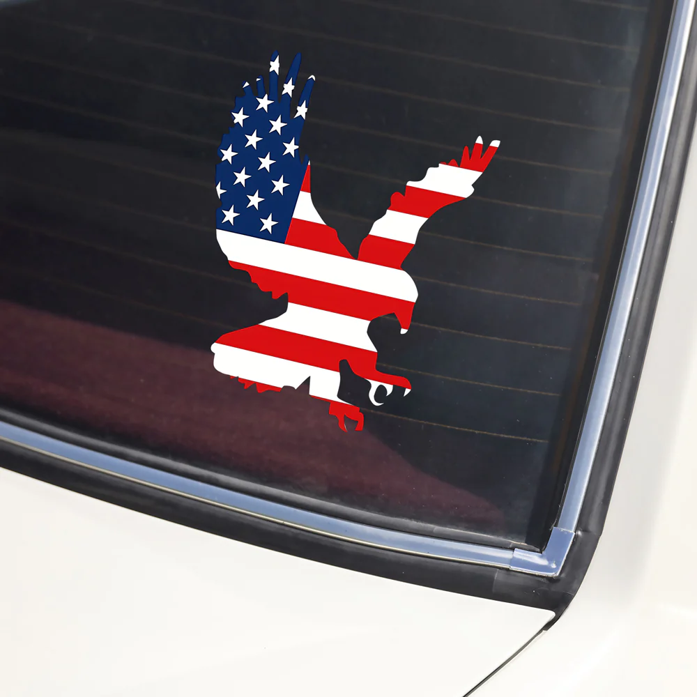 American Eagle USA Flag Car Window Decal Sticker HA75 898496 - Image 7