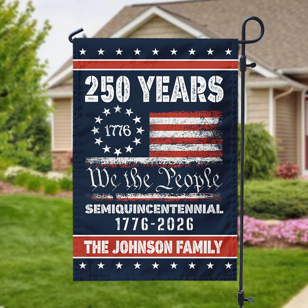 Celebrate Our America 250th Anniversary United States Personalized Garden Flag HA75 897402 - Image 4