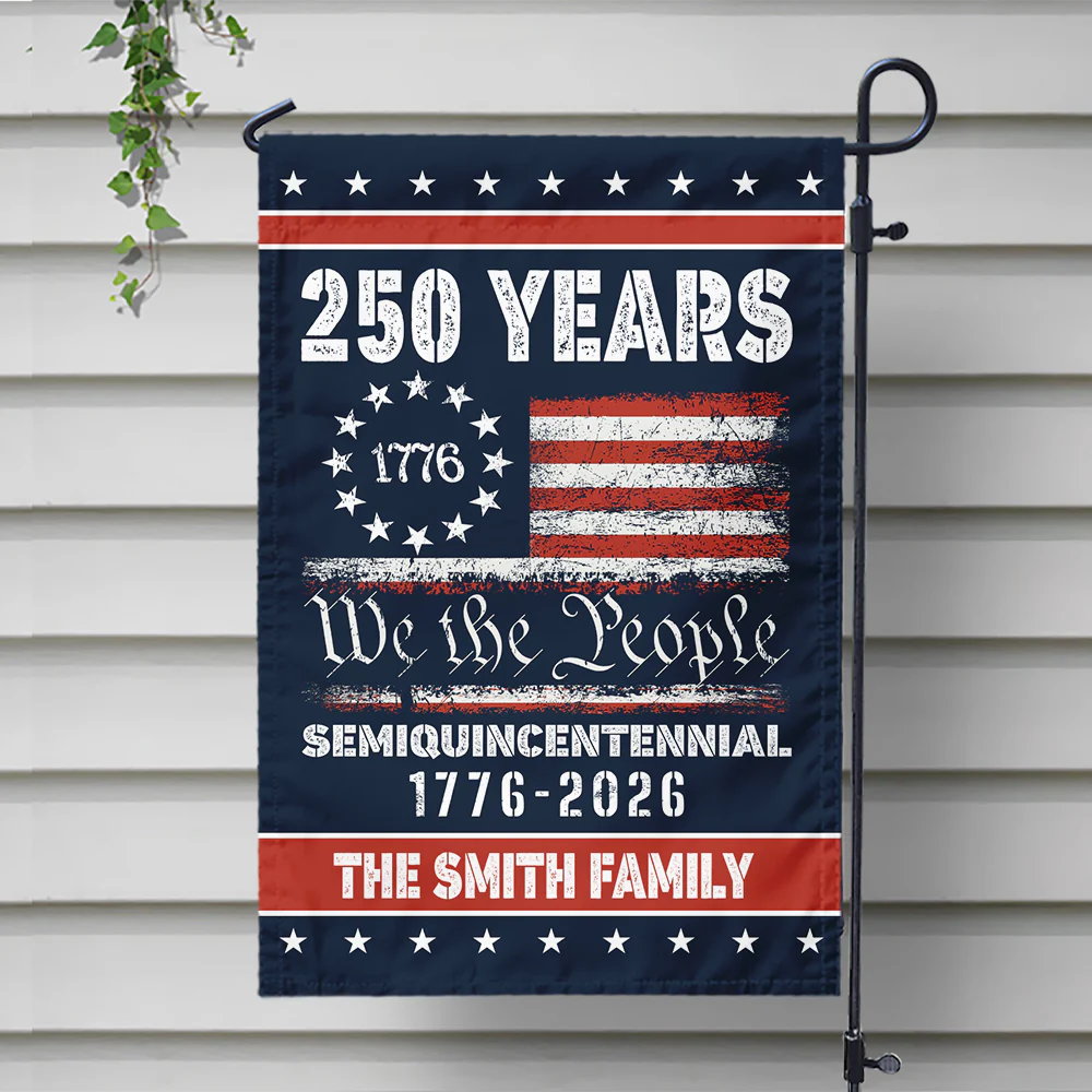 Celebrate Our America 250th Anniversary United States Personalized Garden Flag HA75 897402 - Image 5