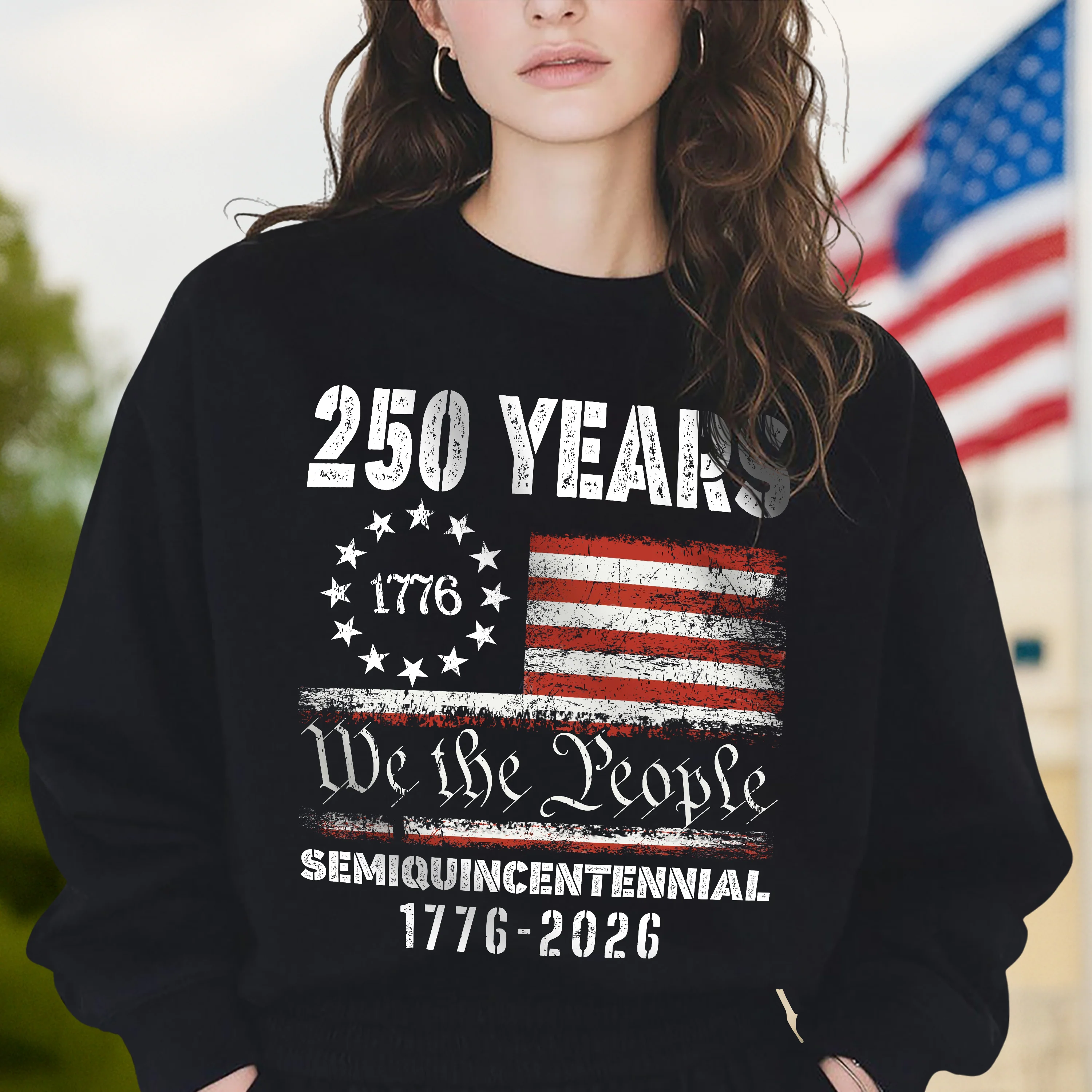 Celebrate Our America 250th Anniversary United States Semiquincentennial Dark Shirt HA75 897410 - Image 2