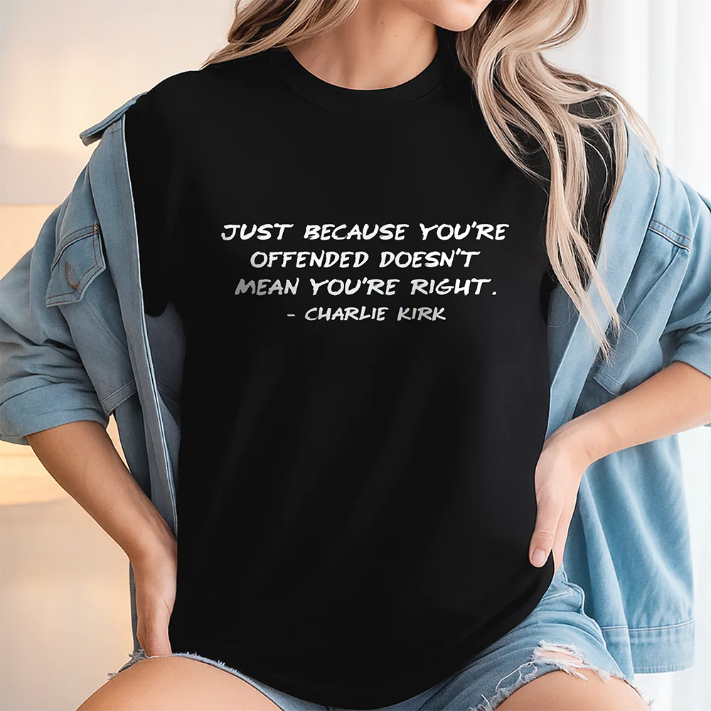Charlie Kirk Minimalist Famous Quote, Free Speech Conservative Political Truth Dark Shirt HA75 64412 - Image 3
