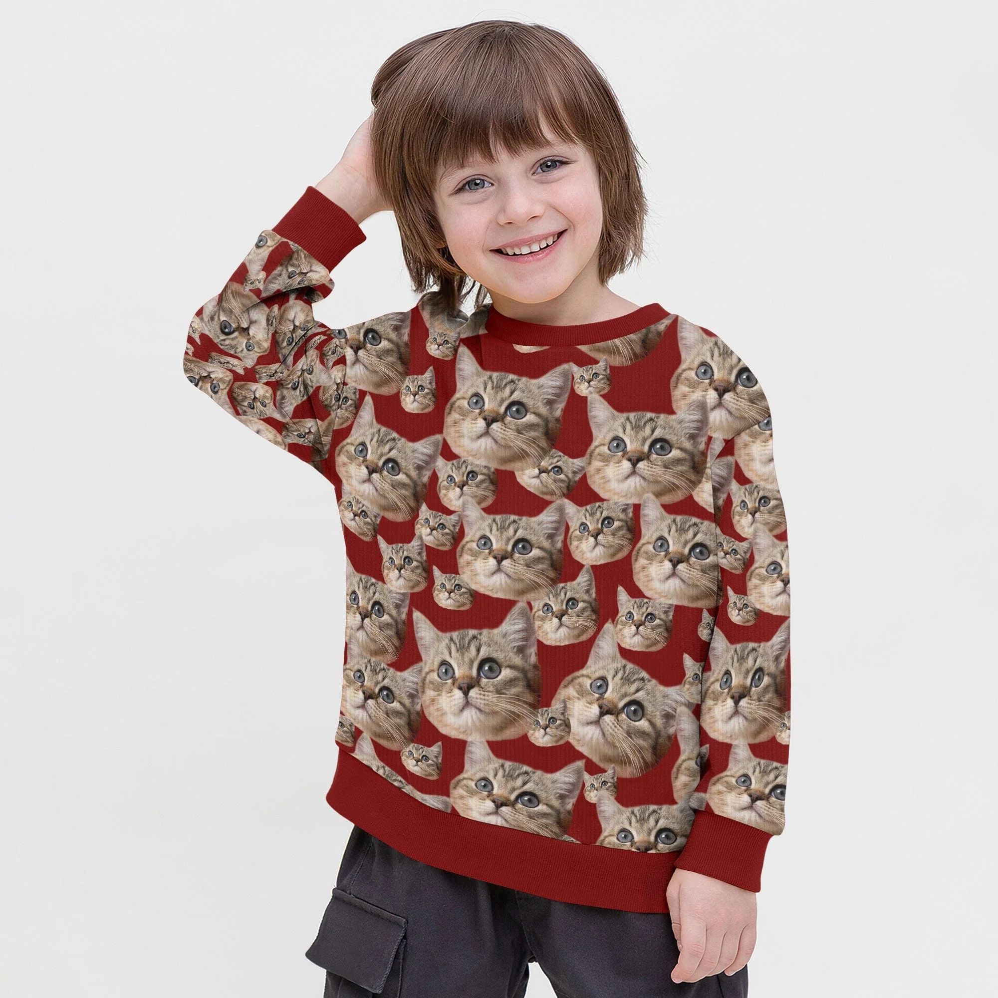 Custom Cat Photo Family Ugly Sweater For Cat Lovers N304 HA75 891502 - Image 3