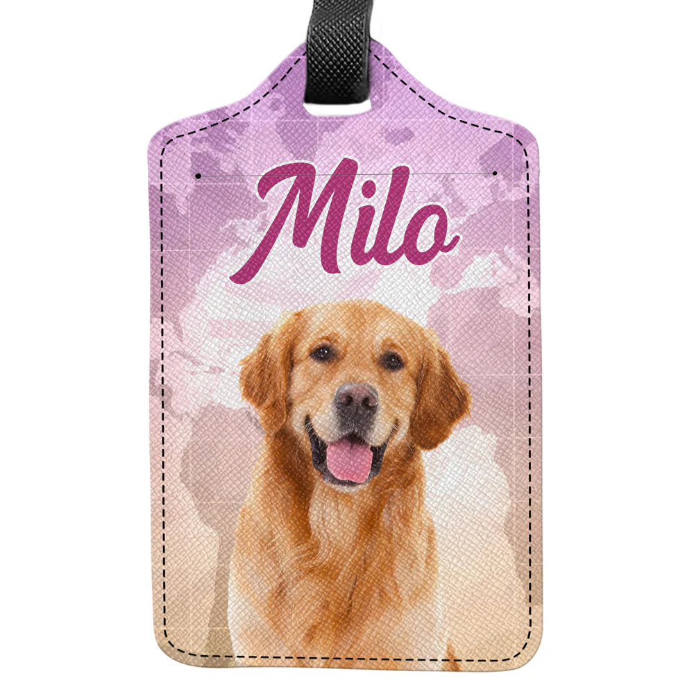 Custom Dog Cat Human Photo Personalized Luggage Tag Holiday Vacation Gift HA75 892662 - Image 7