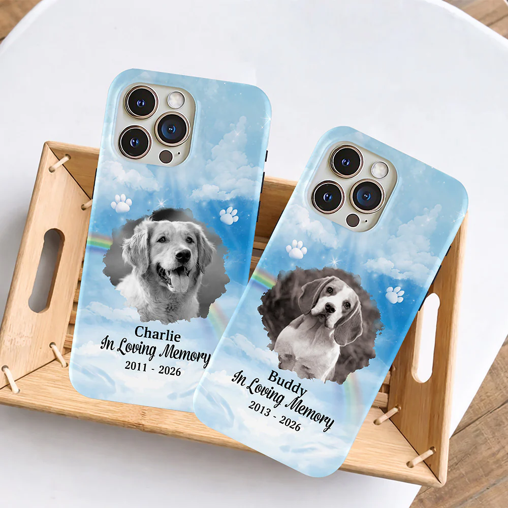 Custom Dog Cat Photo In Loving Personalized Pet Memorial Phone Case HA75 920502 - Image 5