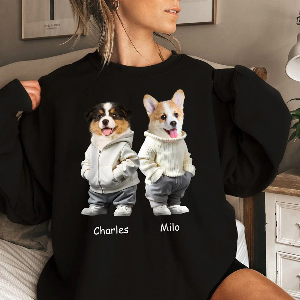 Custom Face Cute Dog Dark Shirt Gift For Dog Lovers HA75 891810