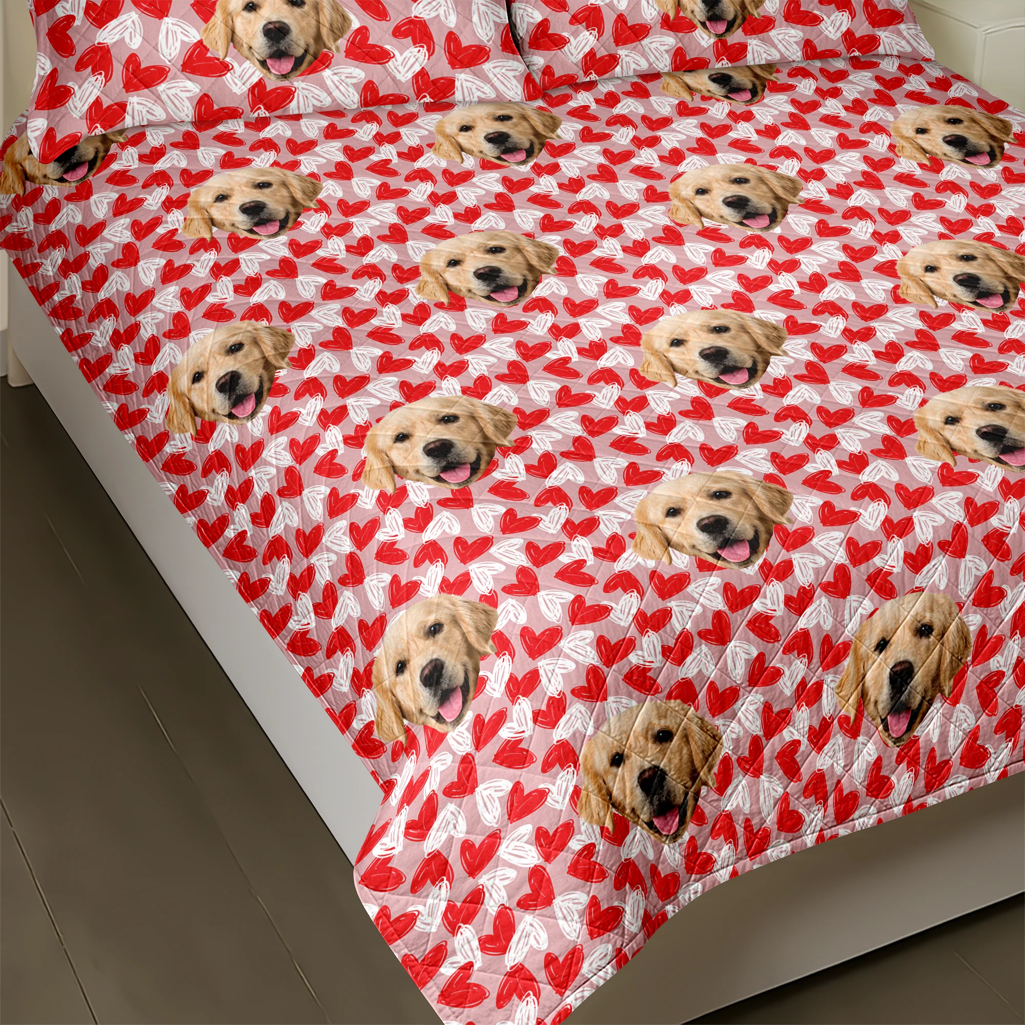 Custom Face Dog Cat Quilt Bedding Set For Dog Cat Pet Lovers HA75 898224 - Image 6