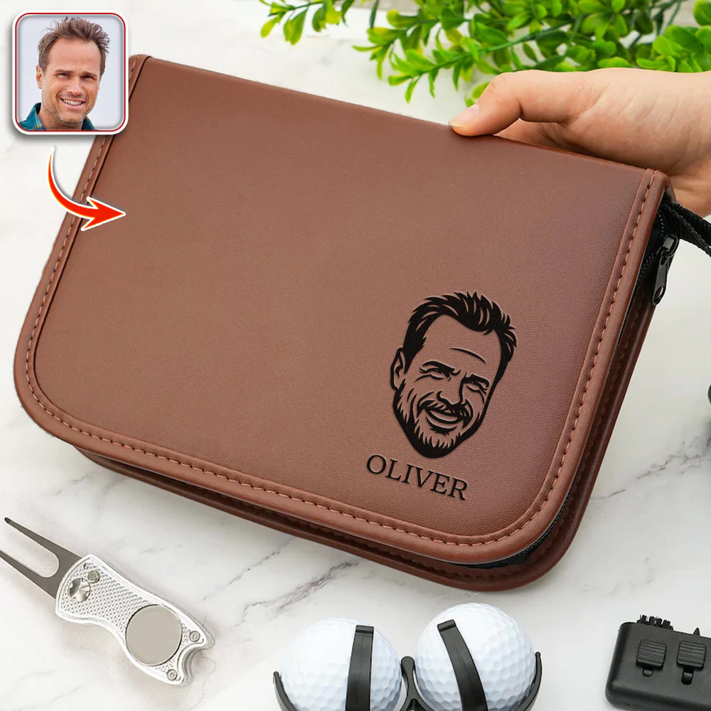 Custom Face Photo Golf Personalized Golf Gift Set Engraved Accessories for Golfer, Golf Ball Marker HA75 898510 - Image 4