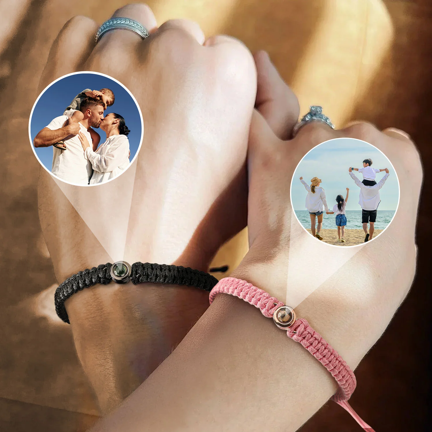 Custom Family Photo Projection Bracelet Jewelry Family Gift HA75 892732 - Image 2