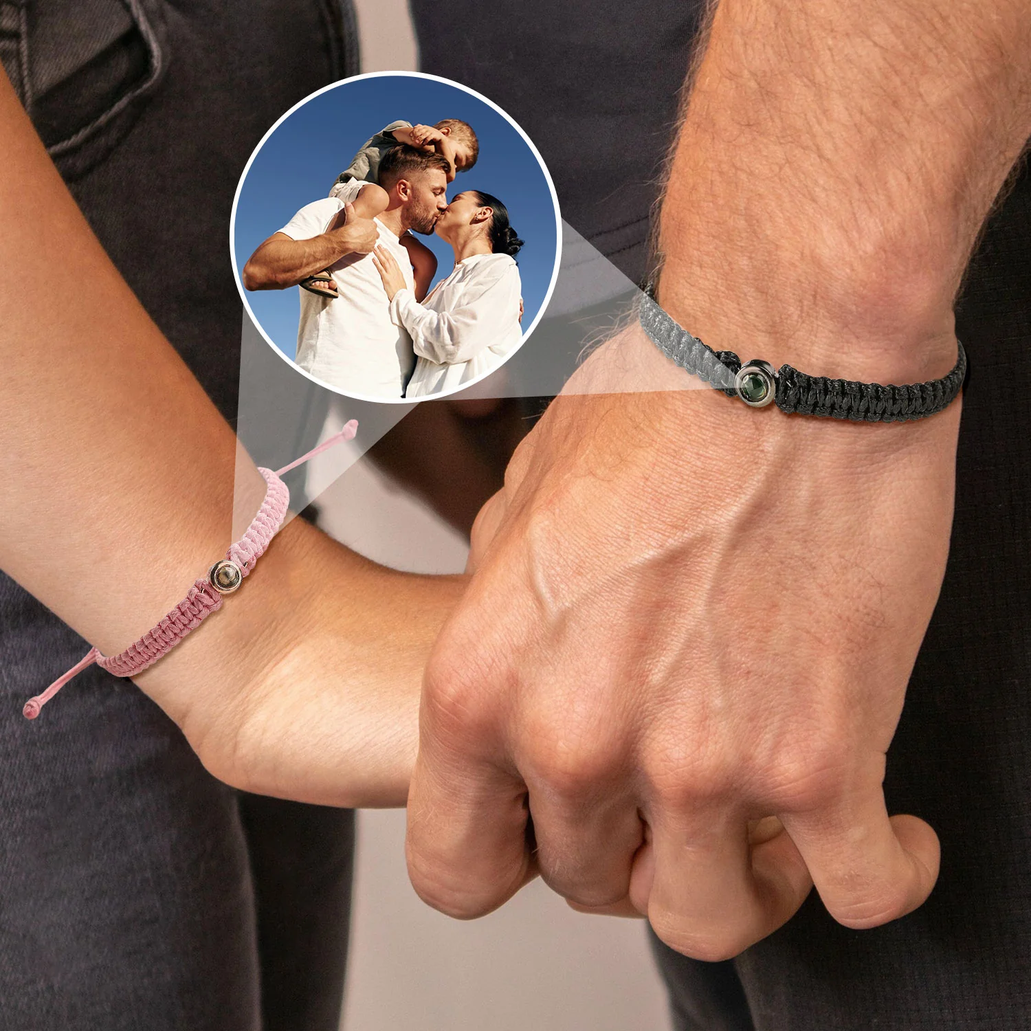 Custom Family Photo Projection Bracelet Jewelry Family Gift HA75 892732 - Image 4