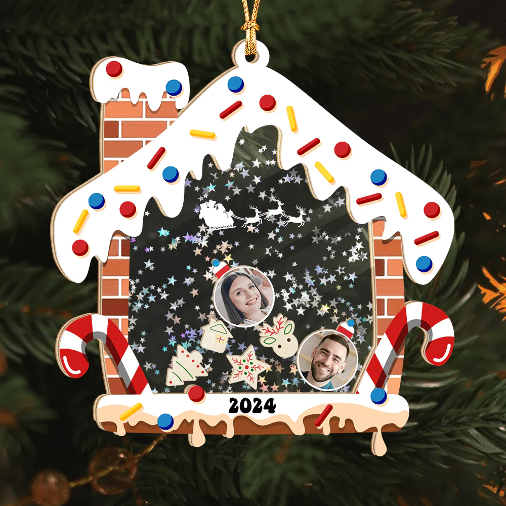 Custom Family Photo Shaker Ornament Christmas Gift N304 HA75 891586 - Image 3