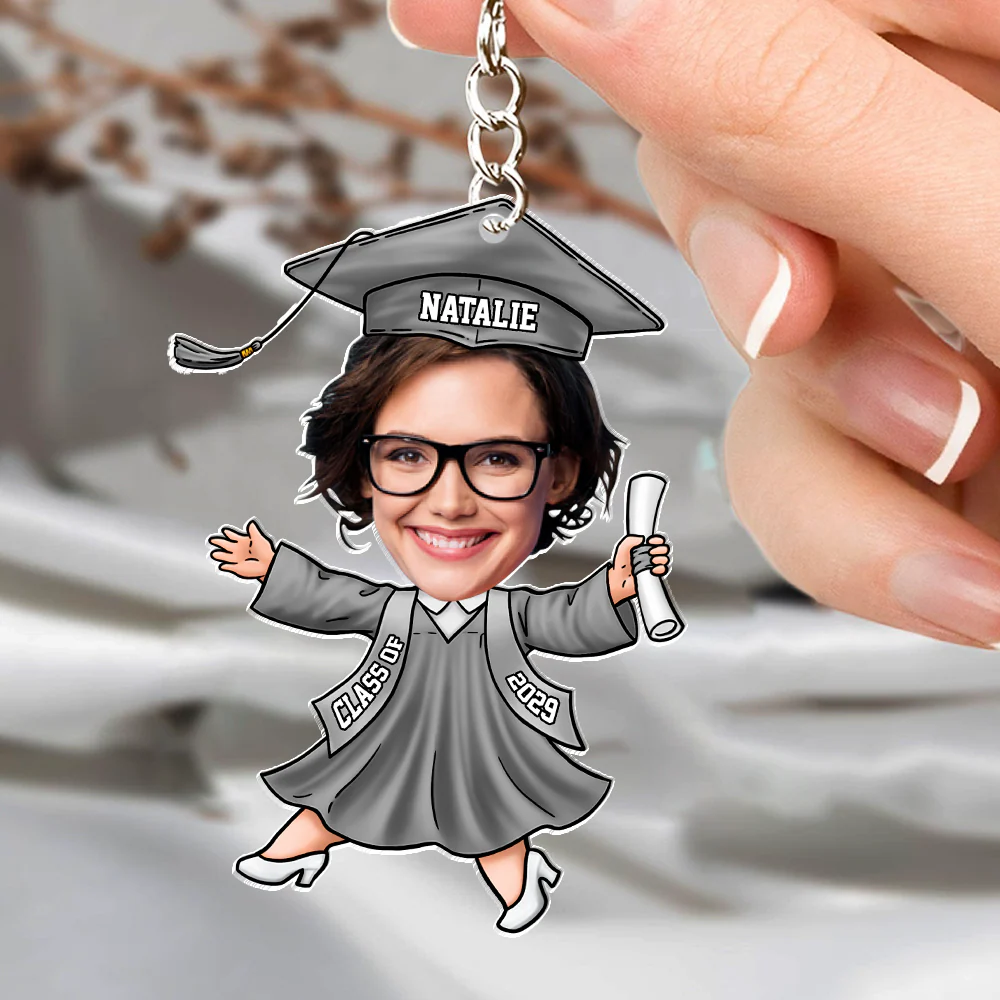 Custom Funny Face Class of 2025 Graduation Acrylic Keychain HA75 892006 - Image 9
