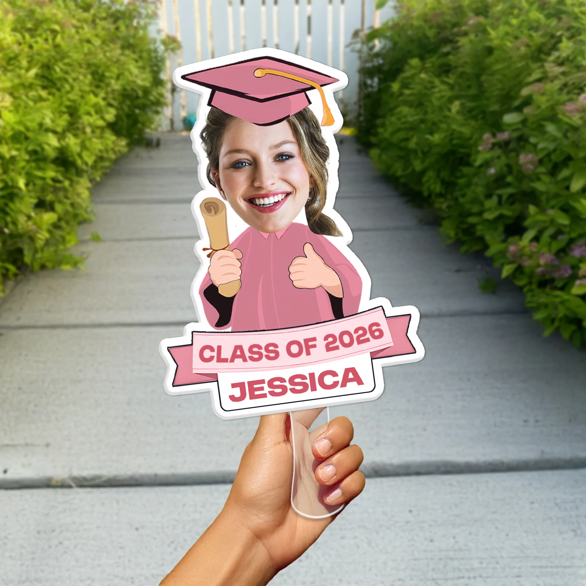 Custom Funny Face Class Of 2026 Graduation Face Fan Gift HA75 898604 - Image 3