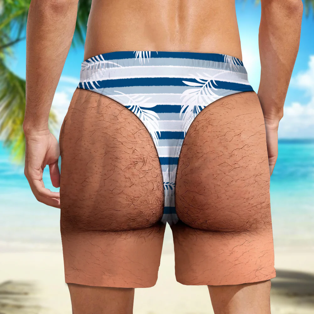 Custom Funny Men Beach Short, Personalized Summer Vacation And Travel Gifts For Men HA75 921856 - Image 2