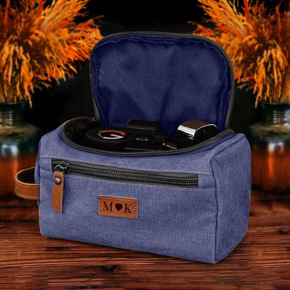 Custom Name Men's Canvas Toiletry Bag Personalized Valentine Gift, Father's Day Gift For Him HA75 891796 - Image 7