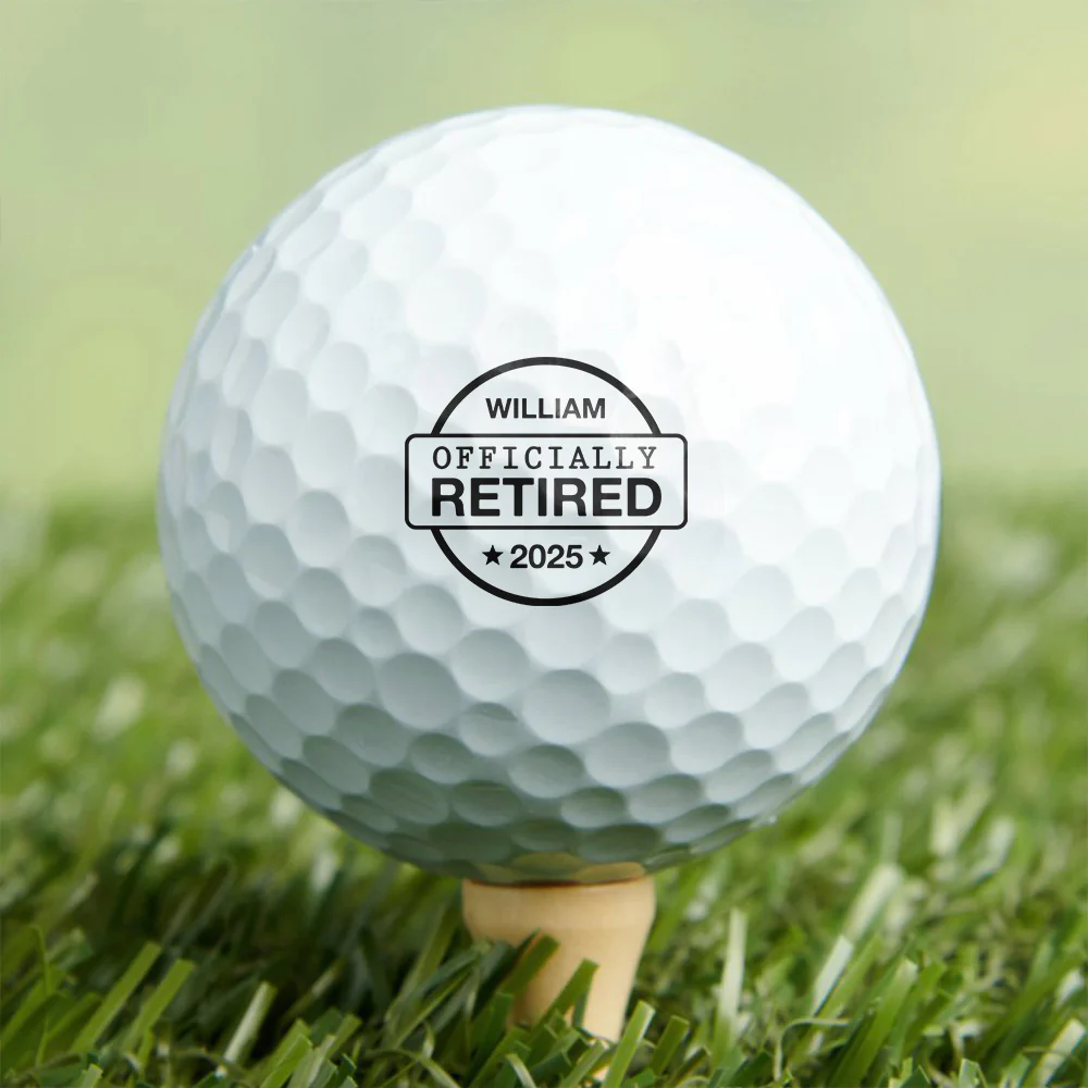 Custom Name Officially Retired Personalized Golf Ball Stamp Box Golf Gifts for Golfers HA75 898702 - Image 2