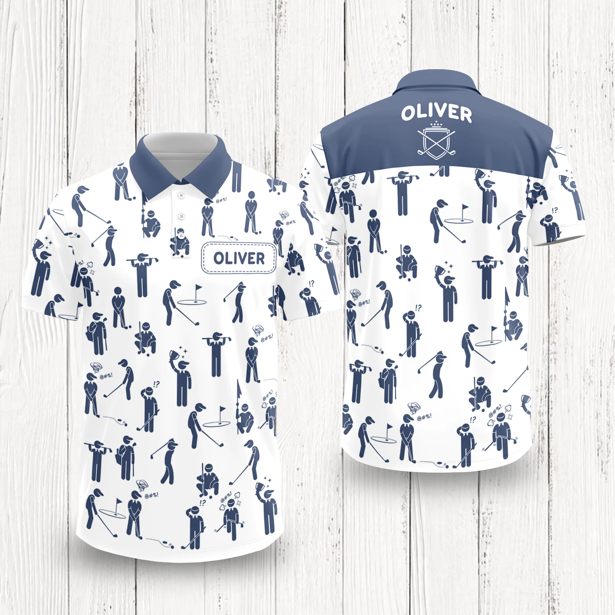 Custom Name Personalized Golf Ball Polo Shirt Gift For Golfer, Golf Lovers HA75 898580 - Image 5