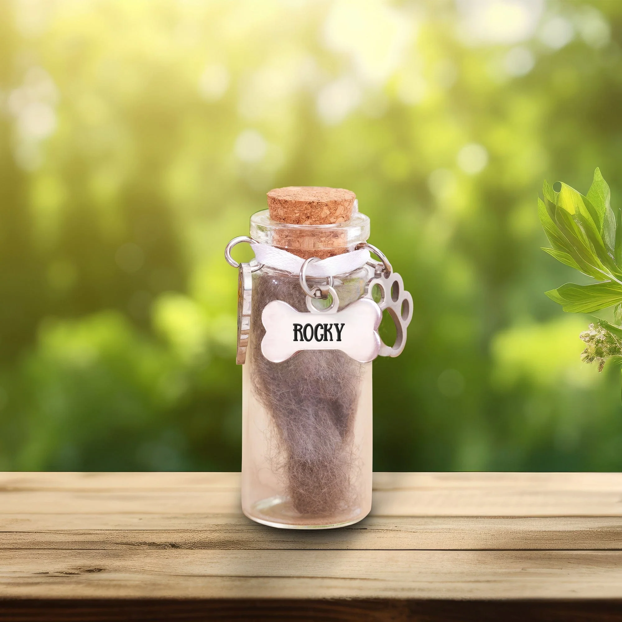 Custom Name Pet Fur Memorial Jar Personalized Gift HA75 890614 - Image 6