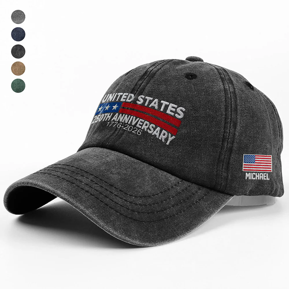 Custom Name250 Anniversary USA 1776-2026 Embroidered American Flag HA75 898810 - Image 4