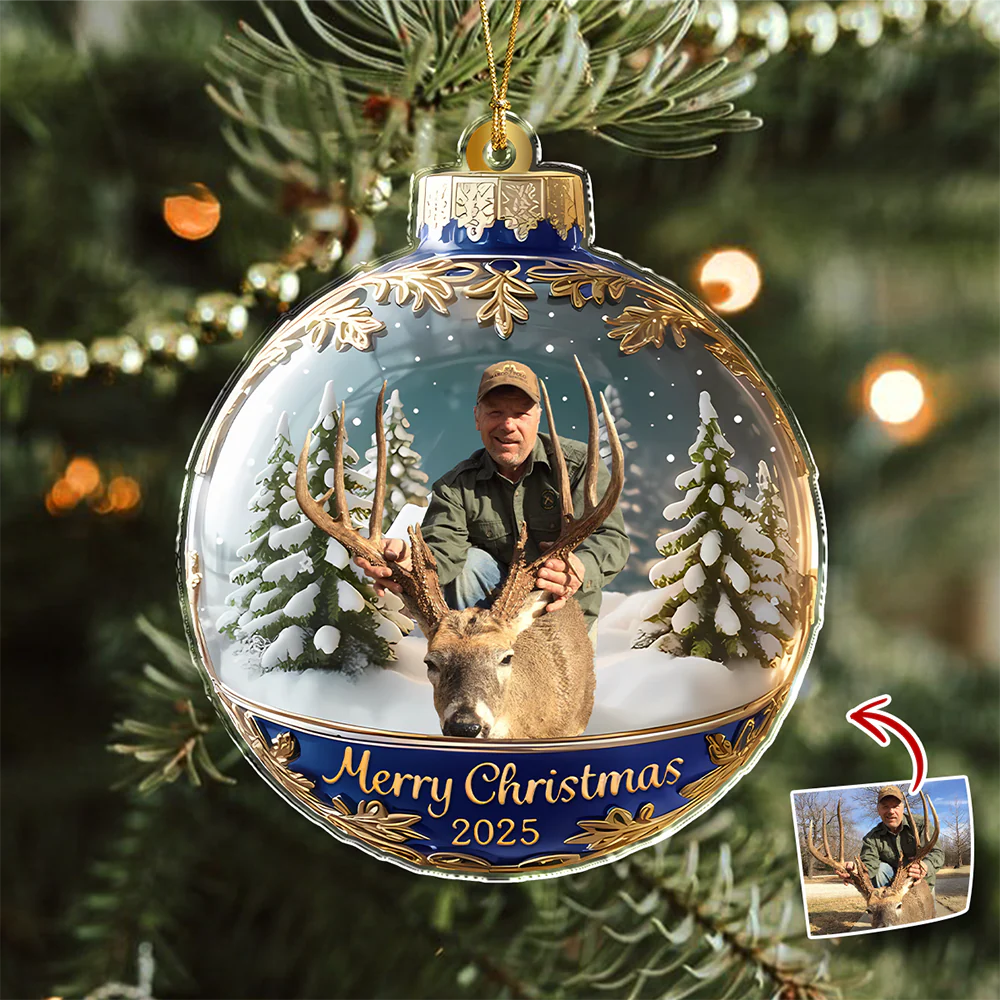 Custom Photo Acrylic Ornament Christmas Gifts For Deer Hunting Lovers HA75 898384 - Image 9