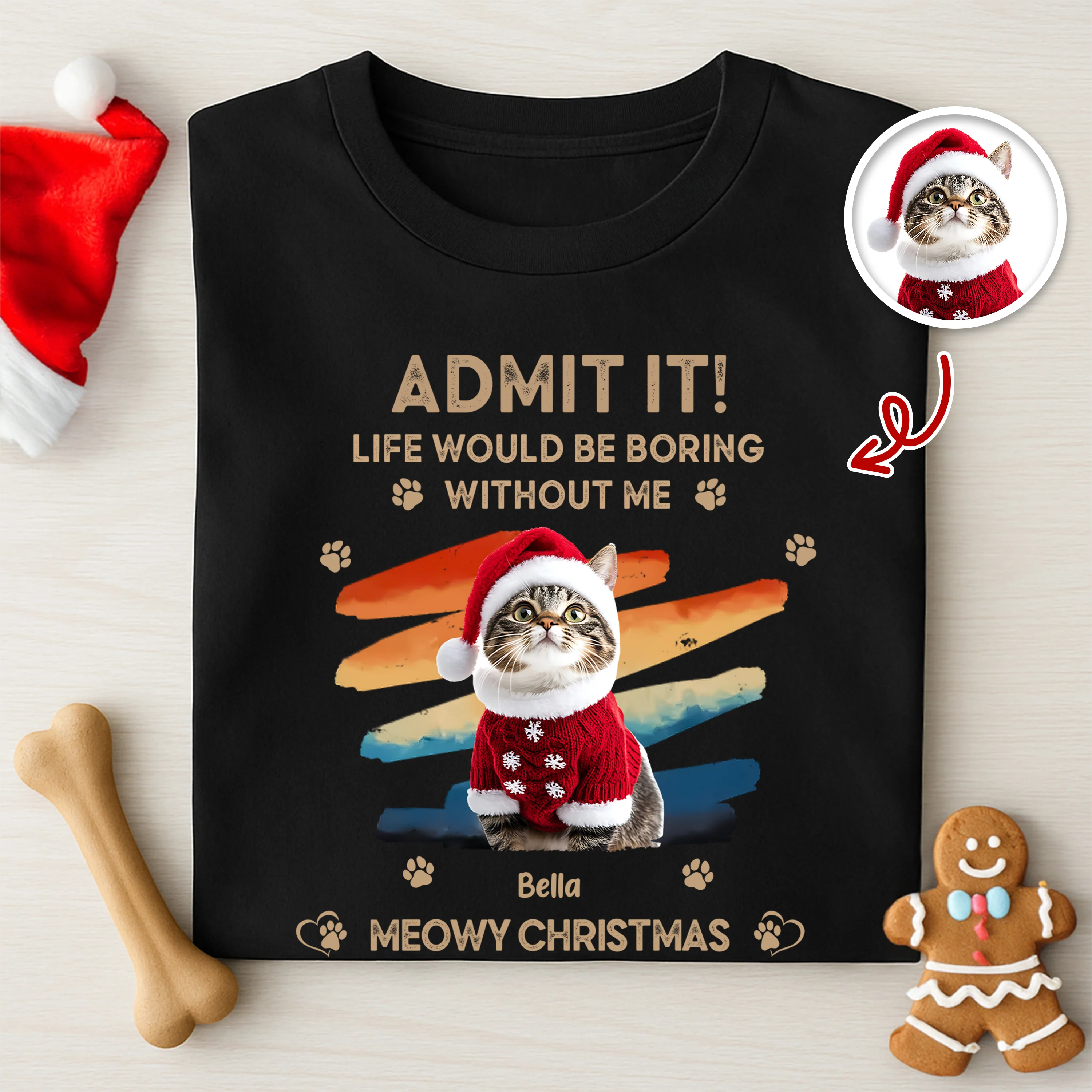 Custom Photo Admit It Life Would Be Boring Without Us Dog Cat Shirt HA75 892956 - Image 5