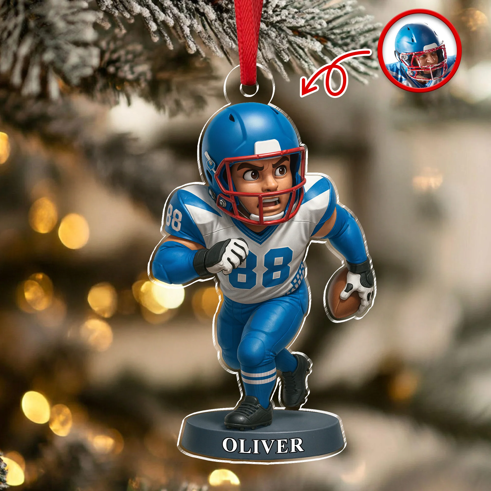 Custom Photo American Football 3D Effect Figure Art Acrylic Ornament Gifts For Sports Lovers HA75 897436 - Image 8