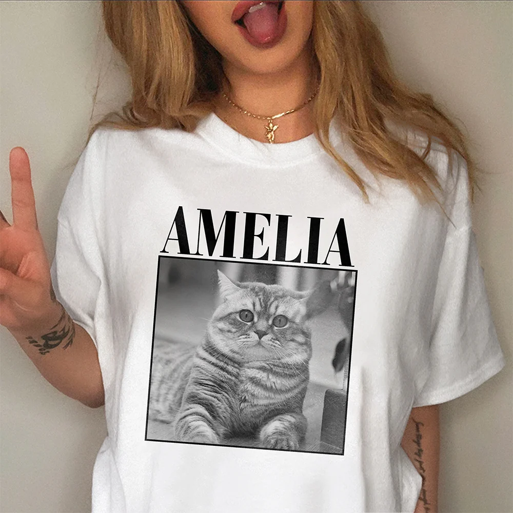 Custom Photo and Name Cat Pet Comfort Shirt Gift For Cat Pet Lovers HA75 897418 - Image 5