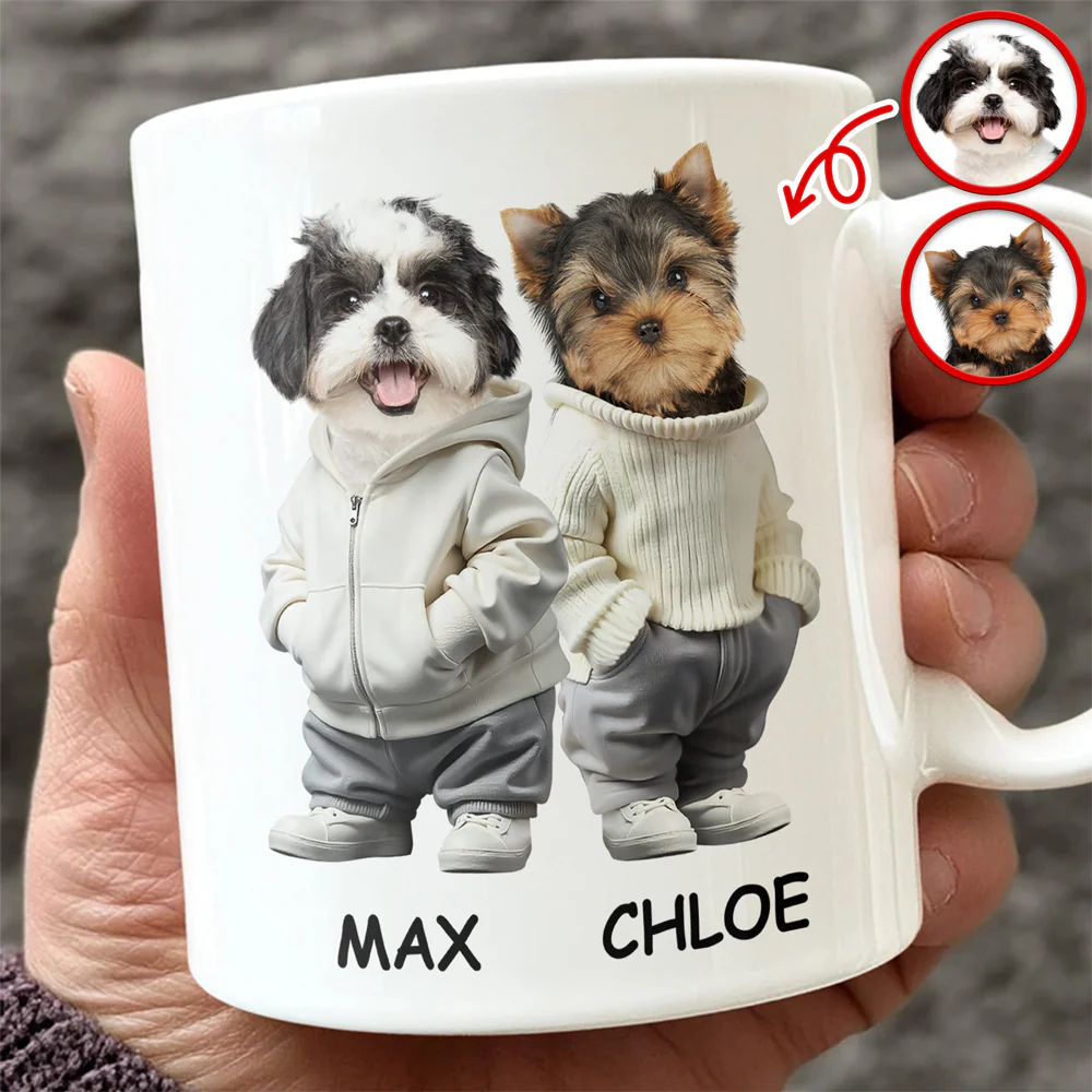 Custom Photo And Name Dog White Mug For Dog Pet Lovers HA75 897596 - Image 3