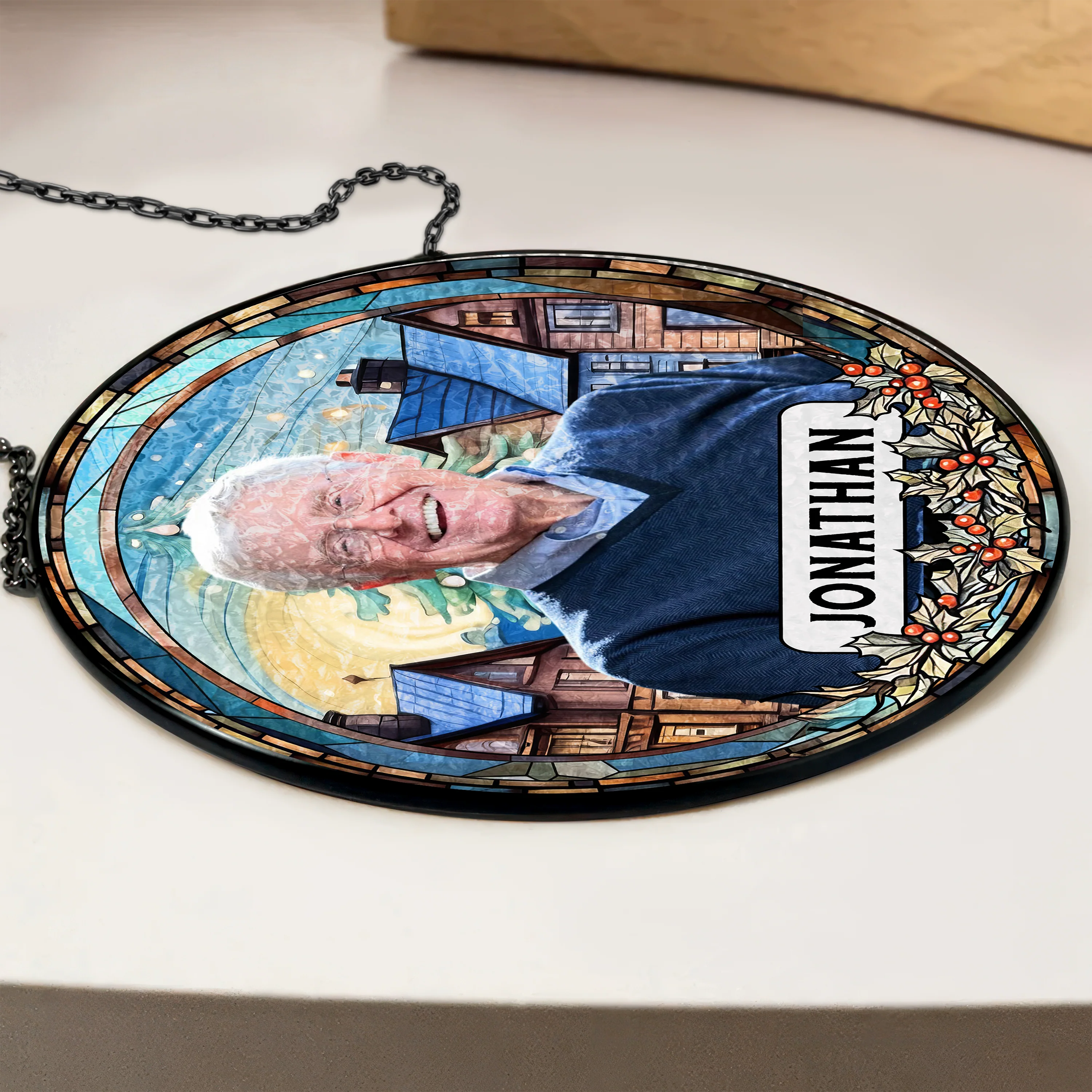Custom Photo and Name Grandparent Memorial Stained Glass Suncatcher HA75 897150 - Image 10