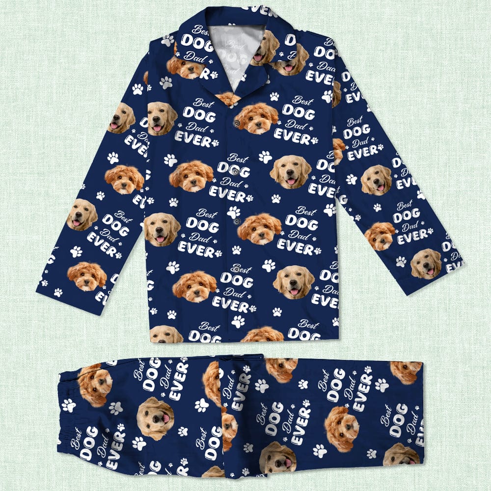 Custom Photo Best Dog Dad Ever, Best Dog Mom Ever, Best Cat Dad Ever, Best Cat Mom Ever Pajamas HA75 891786 - Image 5
