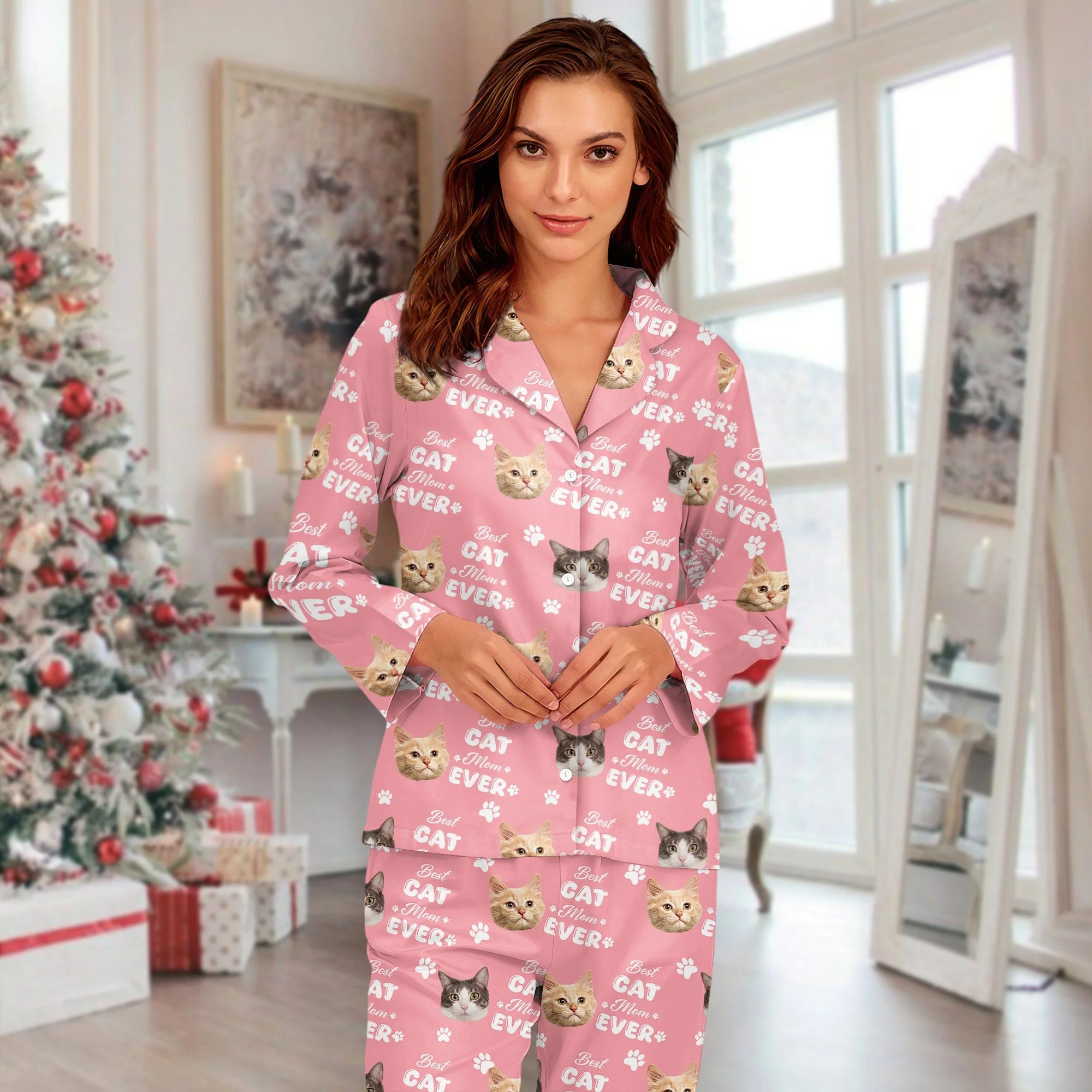 Custom Photo Best Dog Dad Ever, Best Dog Mom Ever, Best Cat Dad Ever, Best Cat Mom Ever Pajamas HA75 891786 - Image 9
