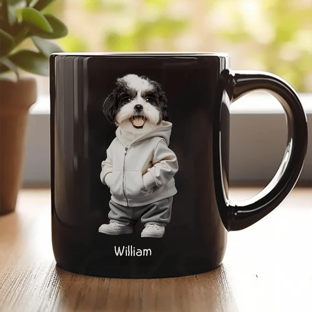 Custom Photo Cool Dog, Cat Mug Gift For Dog Cat Pet Lover HA75 891846 - Image 5