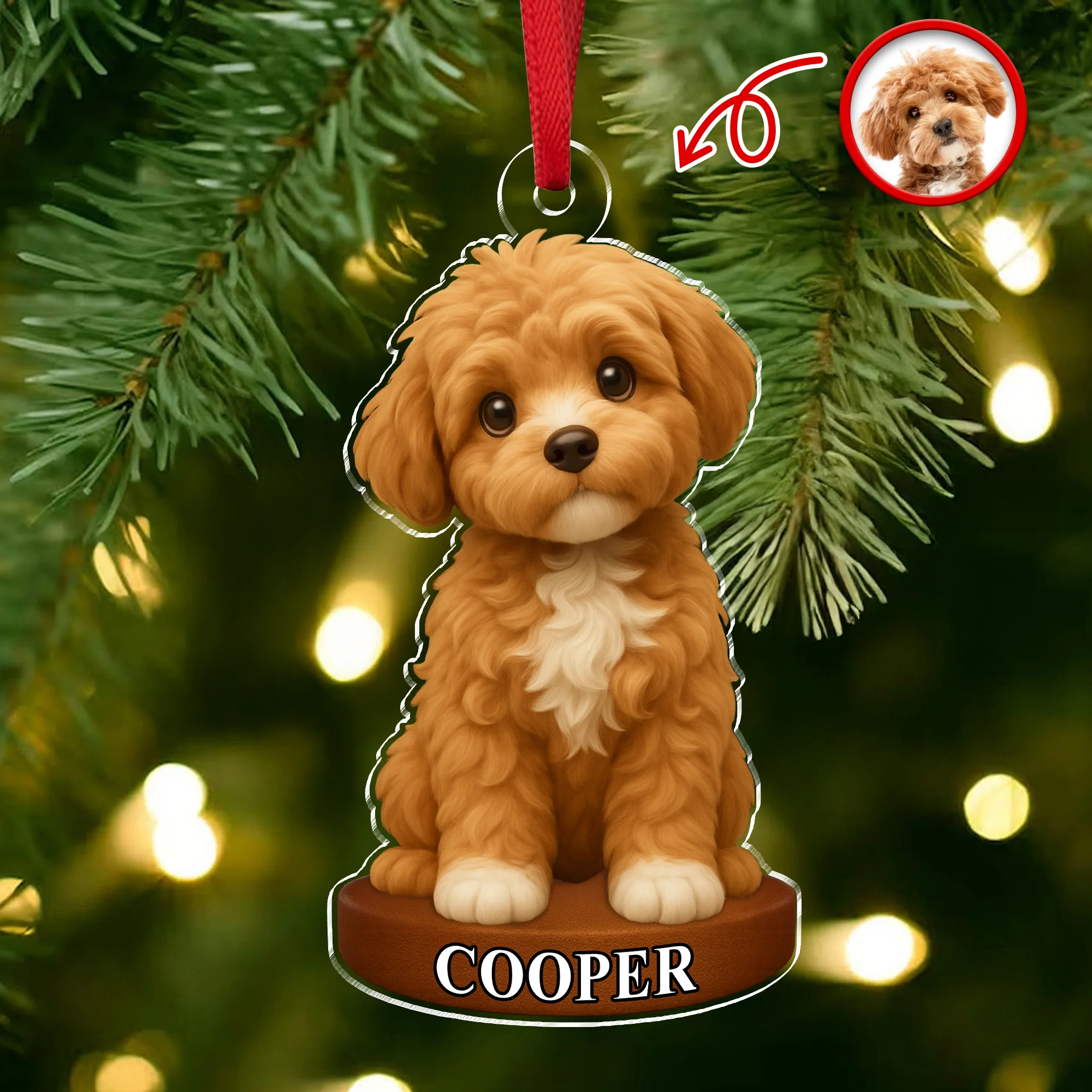 Custom Photo Dog 3D Effect Figure Art Acrylic Ornament Gifts For Dog Cat Lovers HA75 897434 - Image 4
