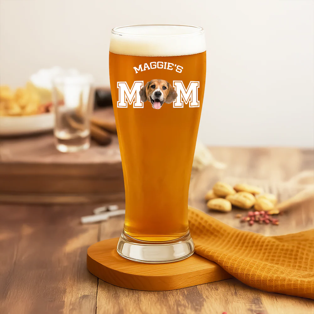 Custom Photo Dog Cat Dad Mom Personalized Pilsner Glass HA75 892884 - Image 5