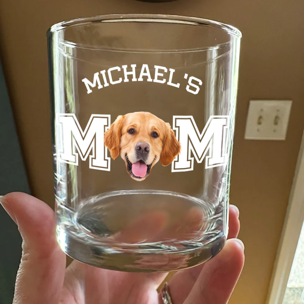 Custom Photo Dog Cat - Dad Mom Whiskey Glass HA75 892456 - Image 4