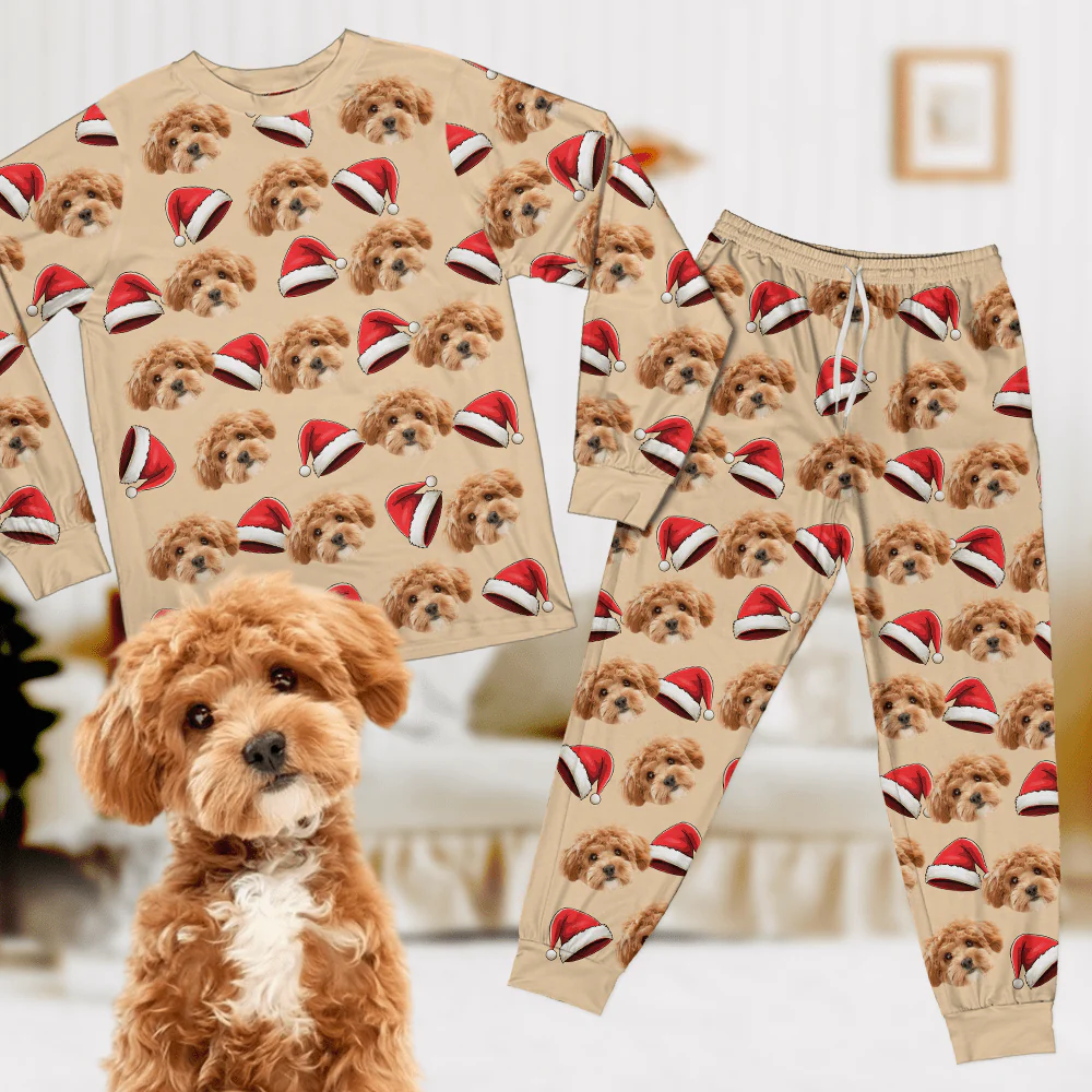 Custom Photo Dog, Cat Face Gift For Dog, Cat Lovers Sleepwear HA75 891226 - Image 4