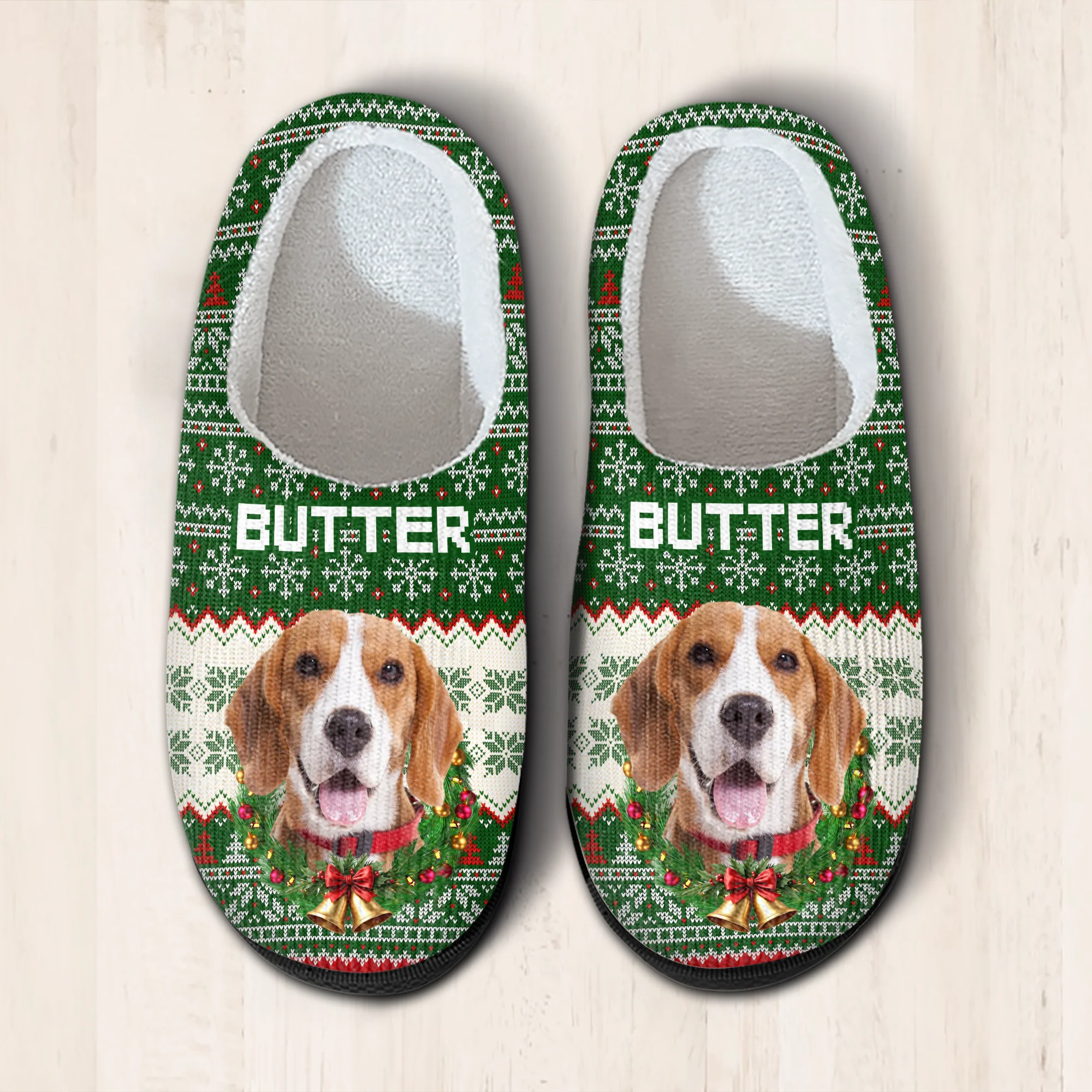 Custom Photo Dog & Cat Personalized Slippers Christmas Gift For Pet Owners, Pet Lovers HA75 897824 - Image 2