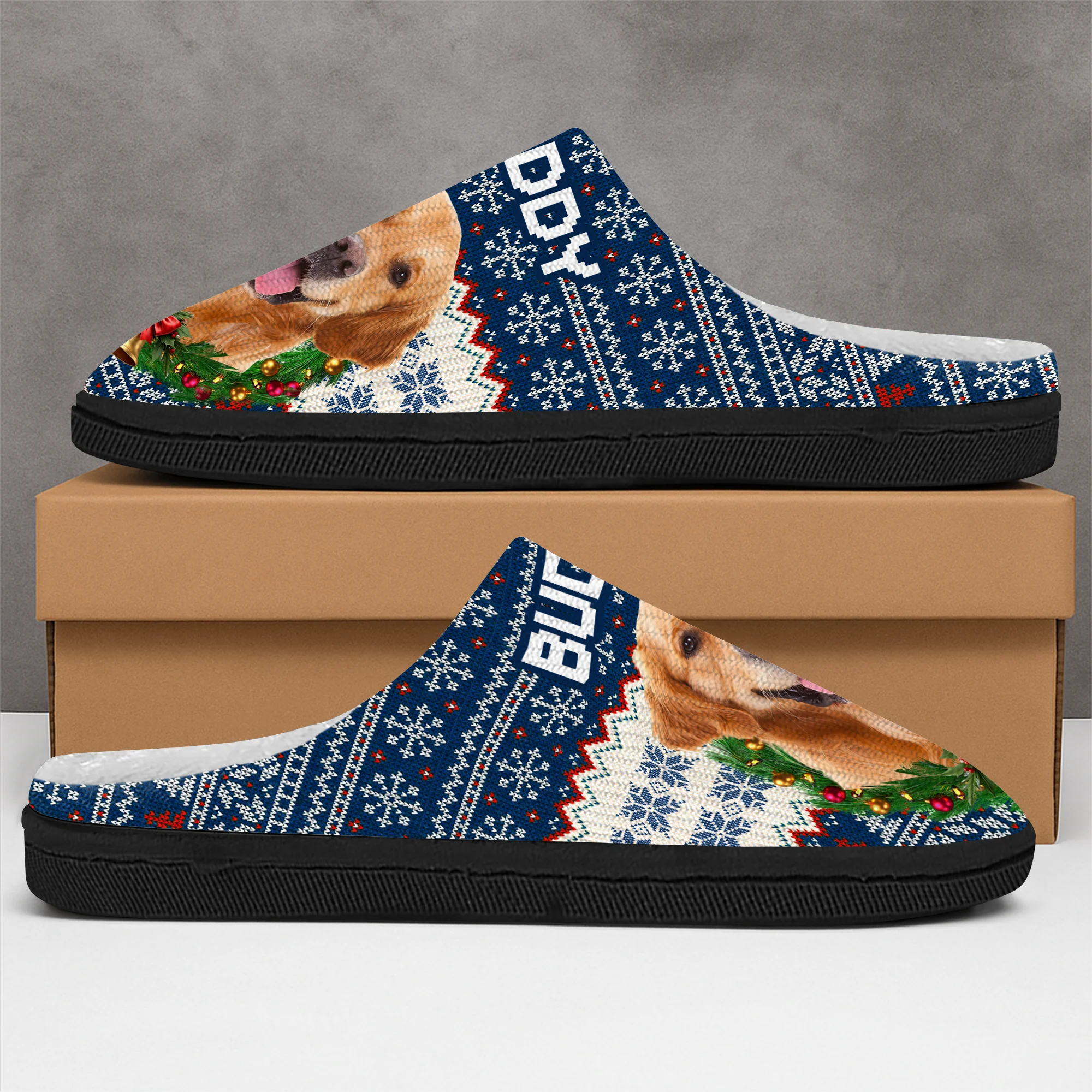 Custom Photo Dog & Cat Personalized Slippers Christmas Gift For Pet Owners, Pet Lovers HA75 897824 - Image 8