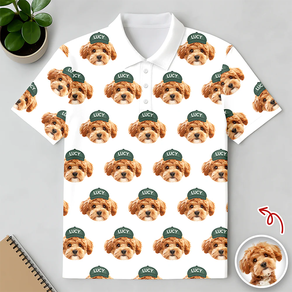 Custom Photo Dog Cat Pet Golf Polo Shirt Gift For Golfer, Golf Lovers, Dog Cat Lovers HA75 898582 - Image 5
